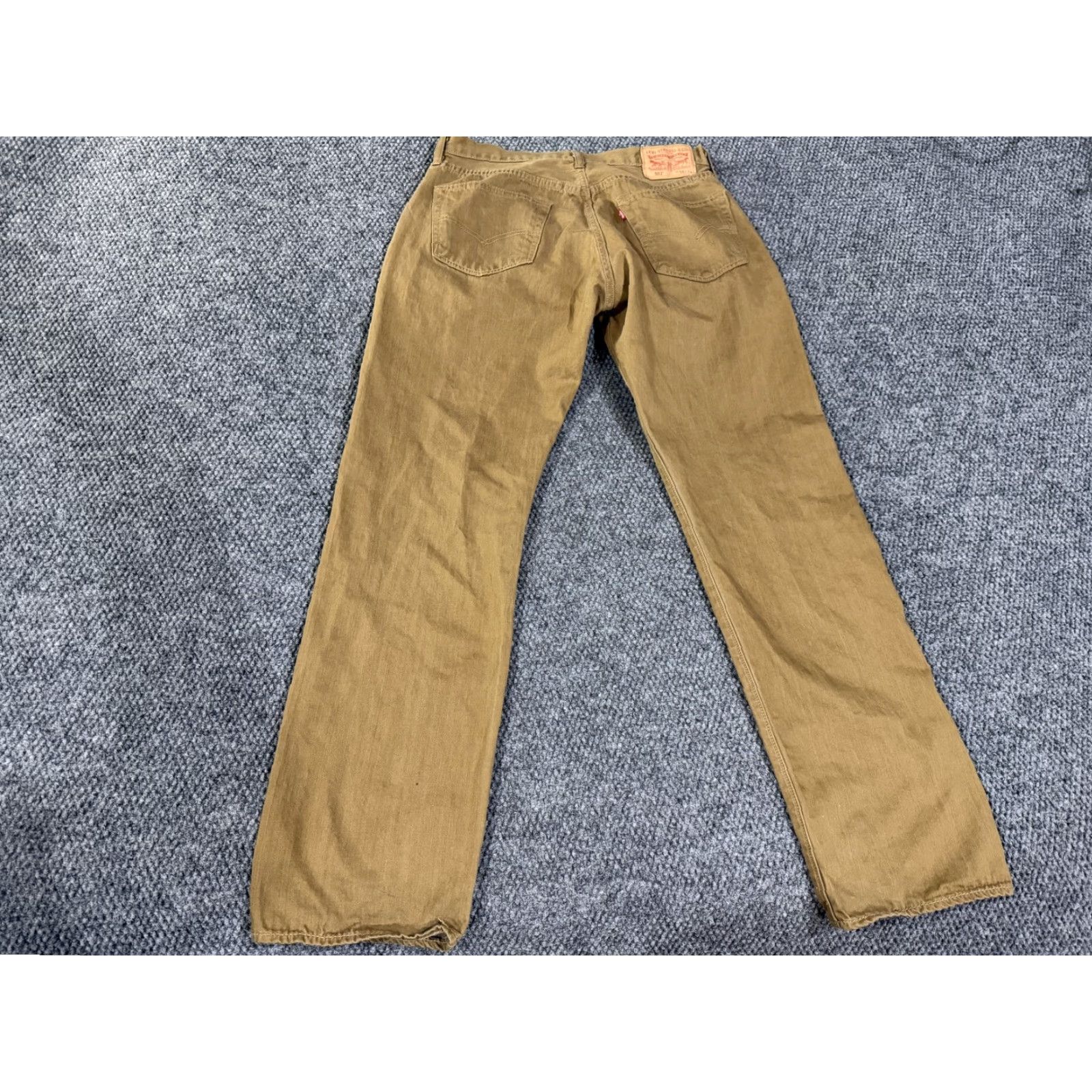 Levi's VINTAGE Levis 501 Jeans Mens 33x33 Brown Denim Button Fly Straight Leg Original Fit Size US 34 / EU 50 - 7 Thumbnail