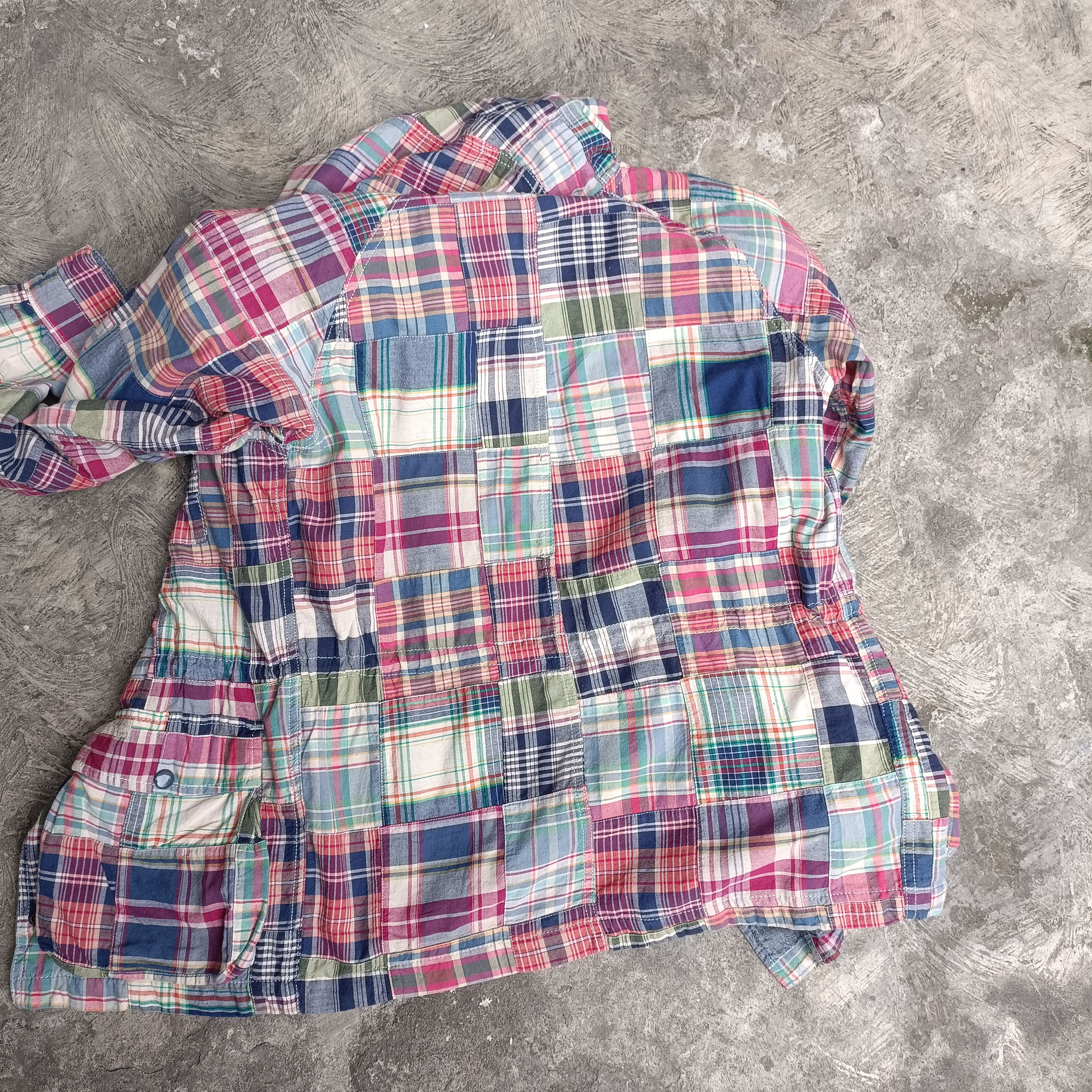Denim & Supply Ralph Lauren × Indigo Vintage M65 Patchwork madras Jacket Size US S / EU 44-46 / 1 - 10 Thumbnail