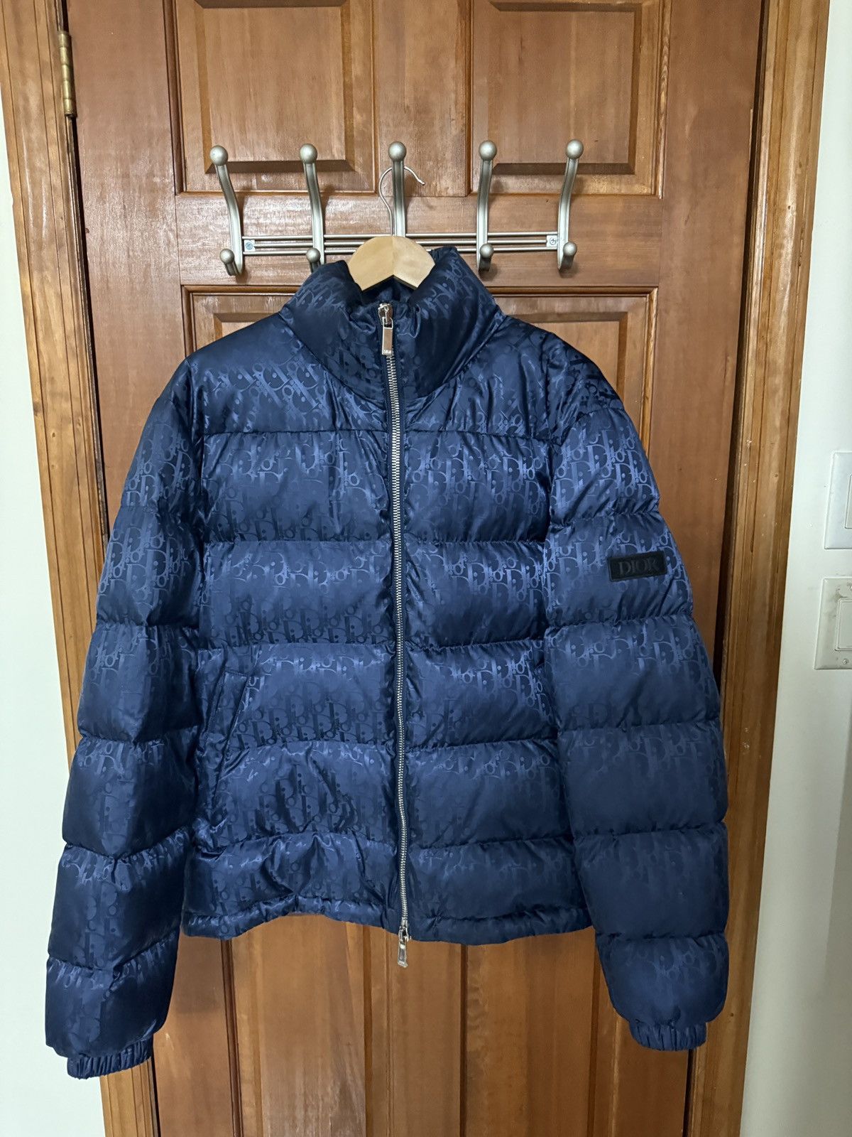 Dior Christian Dior Navy Bubble coat Size US M / EU 48-50 / 2 - 1 Thumbnail