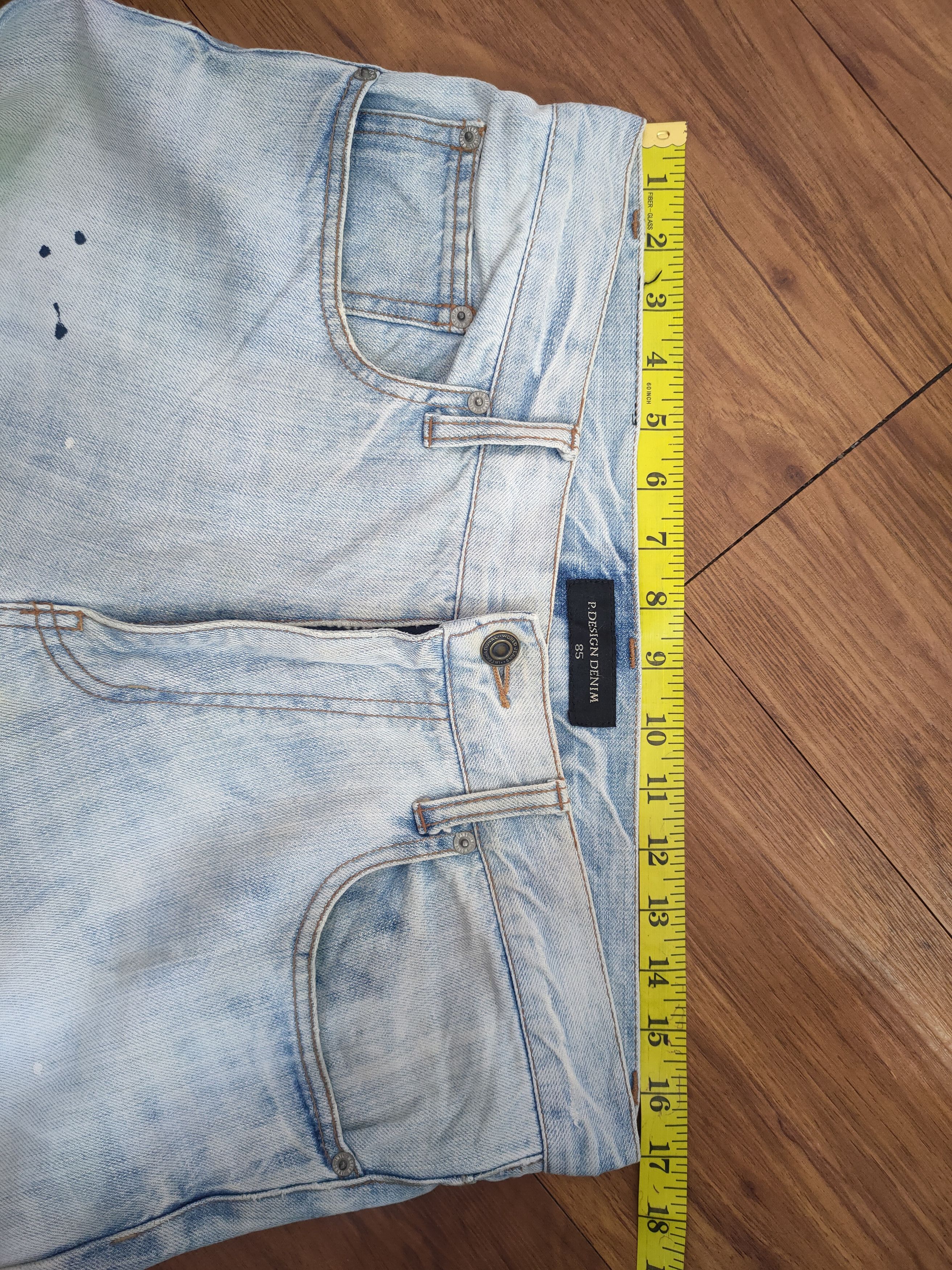 Japanese Brand × Jean × Vintage VINTAGE JAPANESE PAINT LIGHT BLUE JEANS DENIM PANTS Size US 34 / EU 50 - 17 Thumbnail