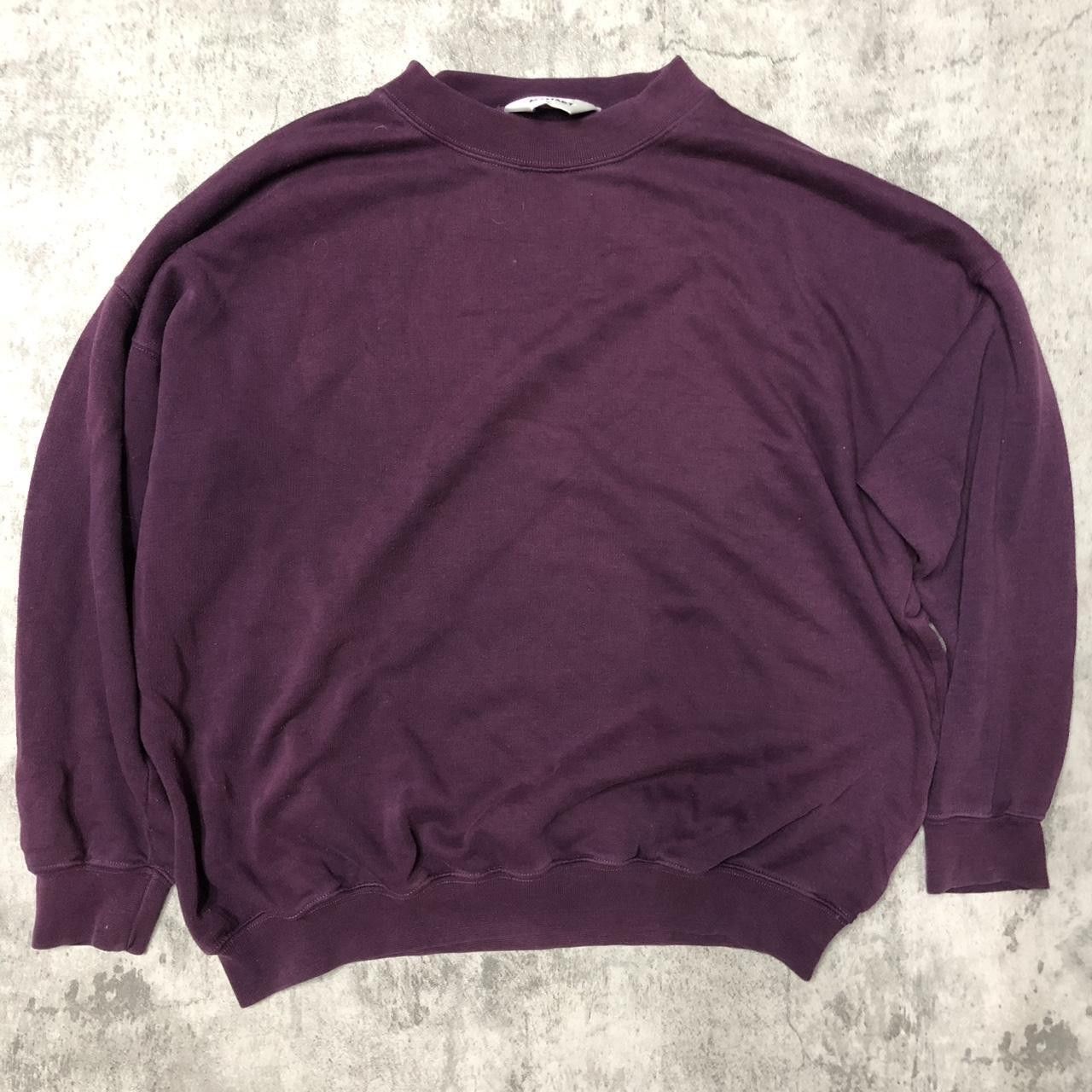 Other Dark purple vintage 90s crewneck sweatshirt Size US M / EU 48-50 / 2 - 1 Thumbnail
