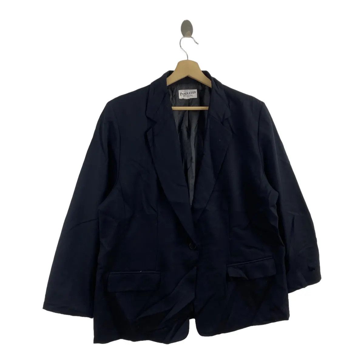 Pendleton Vtg 90’ PENDLETON WOOLEN MILLS Virgin Wool Blazer Sport Size 48R - 3 Thumbnail