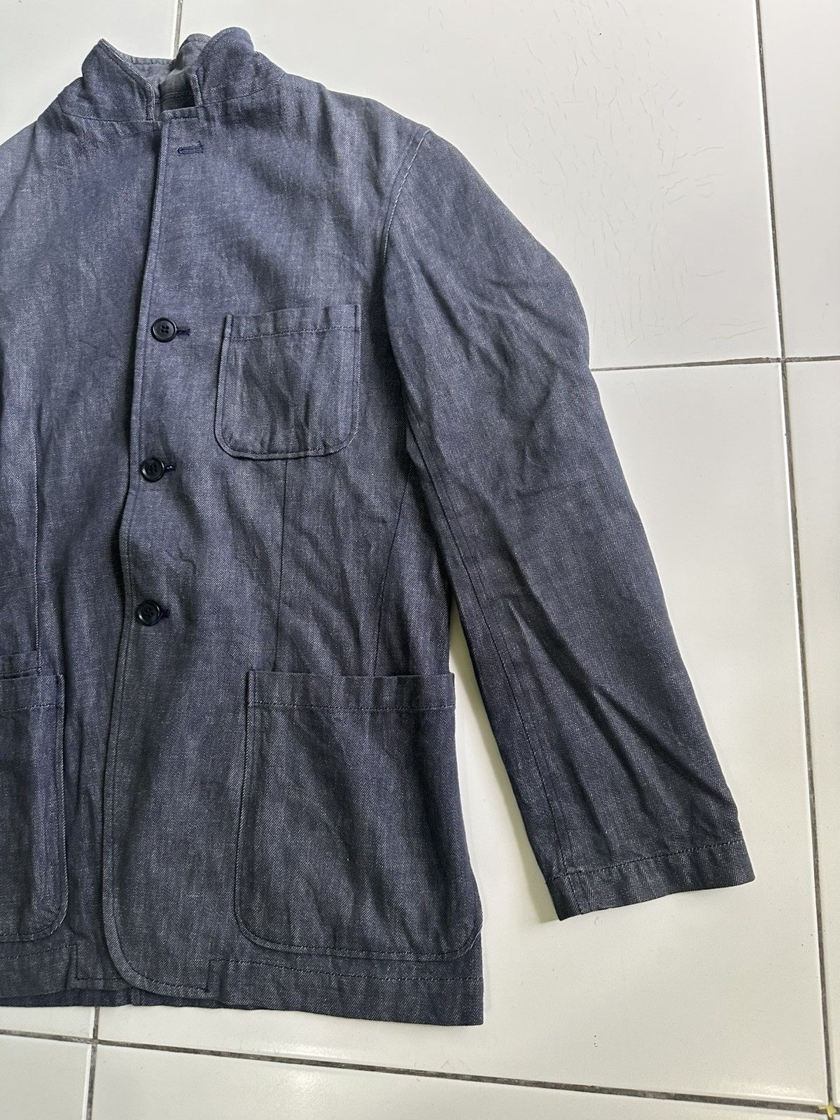 Designer × Japanese Brand Vintage Histube Indigo Style Men’s Coat Size US M / EU 48-50 / 2 - 3 Thumbnail