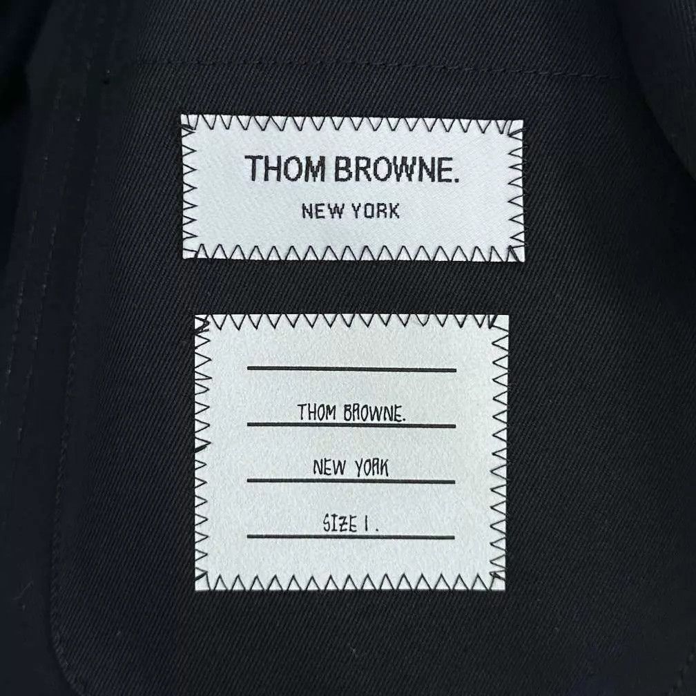 Thom Browne Thom Browne Rose-Embroidered Stripe Pocketed Jacket Size US S / EU 44-46 / 1 - 6 Thumbnail