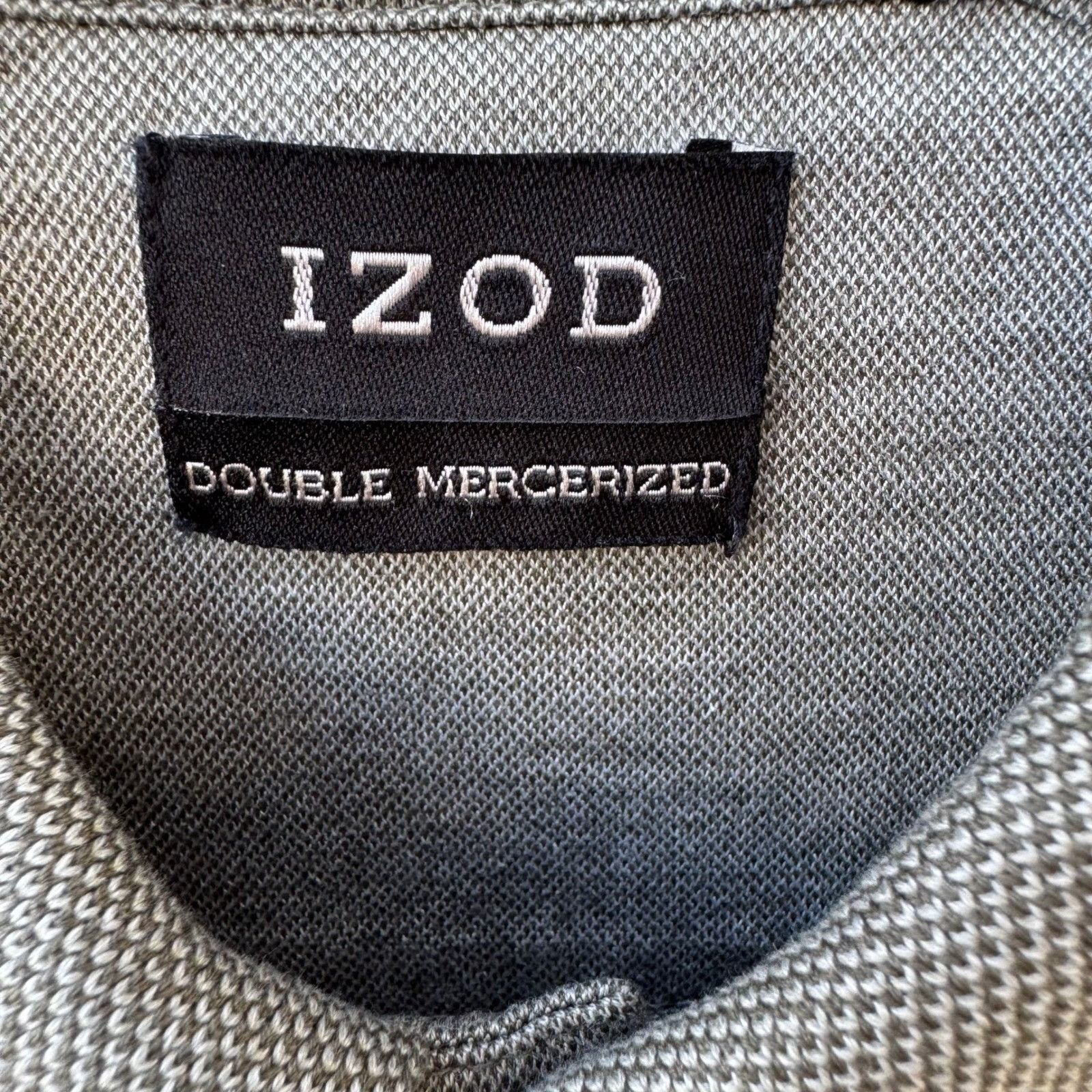Izod IZOD Mens Double Mercerized Gray Polo Shirt Argyle Diamond P Size US M / EU 48-50 / 2 - 2 Thumbnail