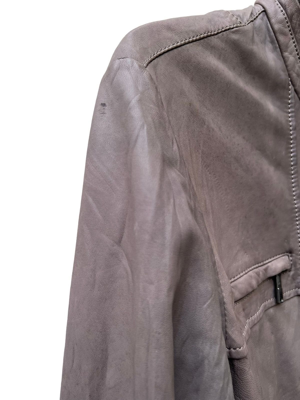Versace Versace Collection Dirty Patina Lamb Leather Jacket Size US M / EU 48-50 / 2 - 13 Thumbnail