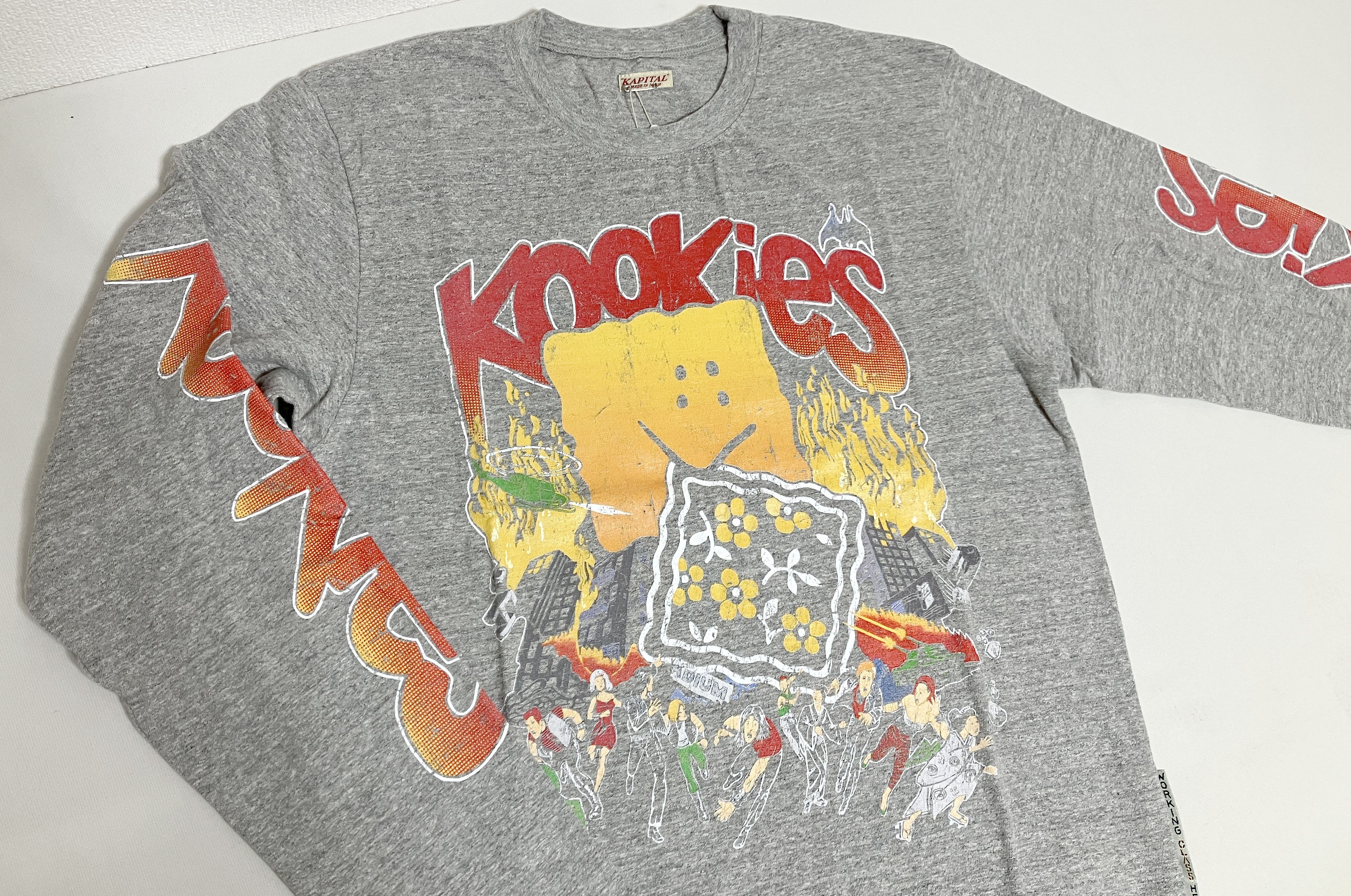 Kapital Kapital TOP Tenjiku BUSTER PECKISH BOWY LS Tee t-shirt gray Size US XL / EU 56 / 4 - 3 Thumbnail