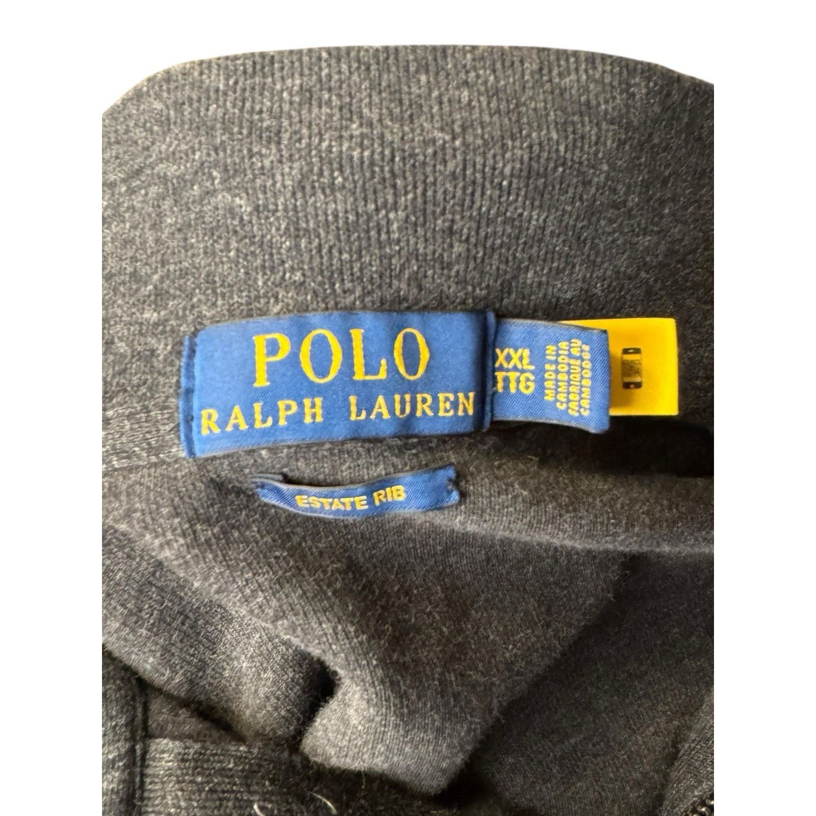 Polo Ralph Lauren Ralph Lauren Quarter Zip Pullover Sweater Men’s 2XL Charcoal Size US XXL / EU 58 / 5 - 7 Thumbnail