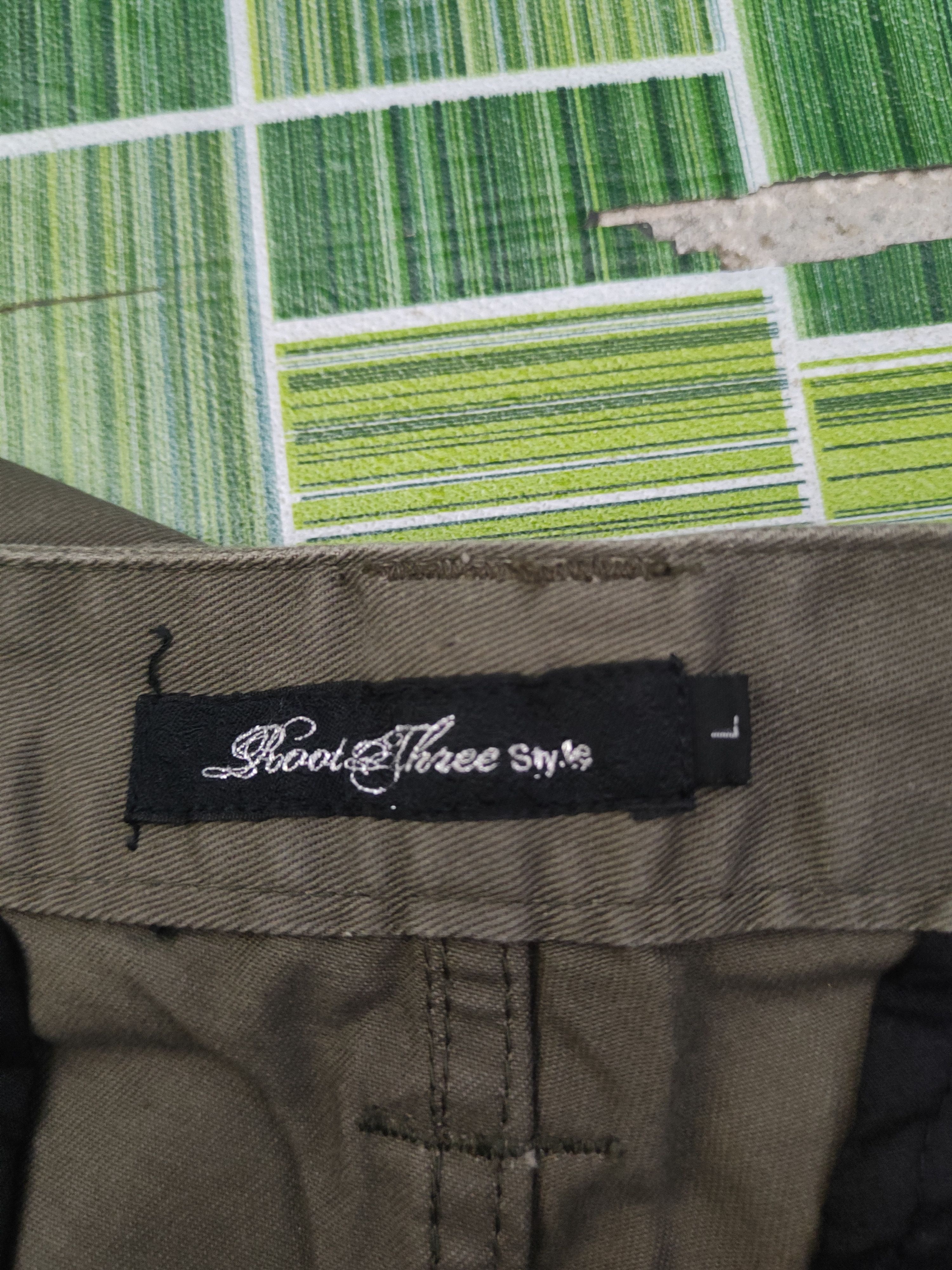 Japanese Brand DL Root Three Dark Olive Multipocket Cargo Pants #1911 Size 33" - 13 Thumbnail