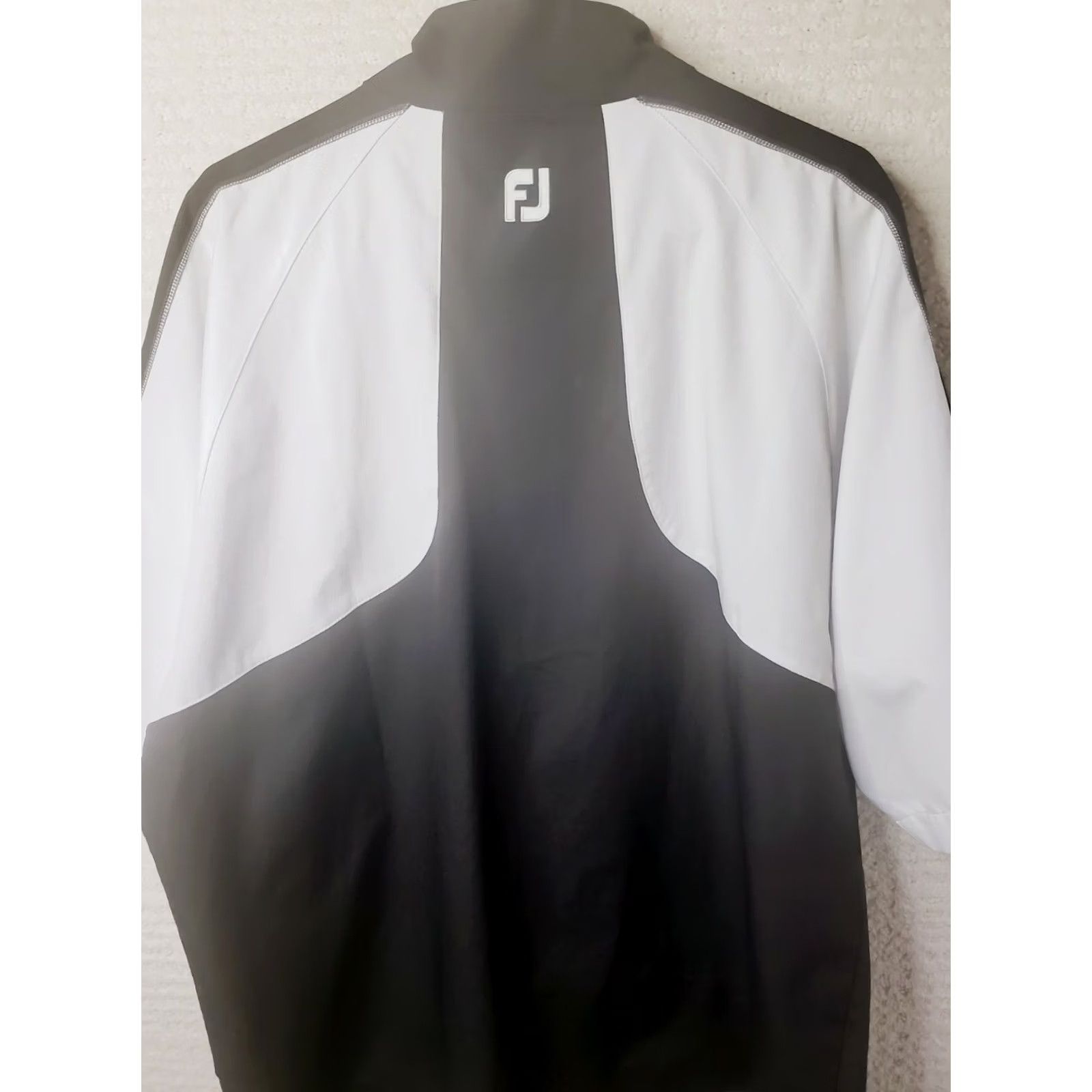 Footjoy Footjoy FJ Men's L Windbreaker Jacket Gray Black White S Sleeve Pockets 1/4 Zip Size US L / EU 52-54 / 3 - 7 Thumbnail