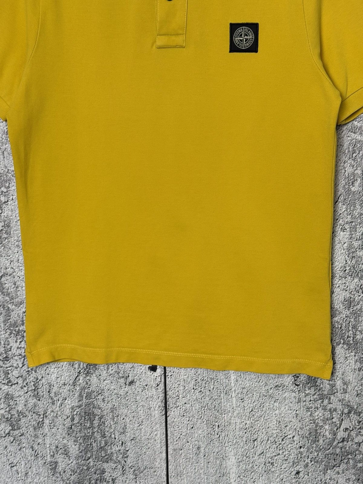 Stone Island Vintage Stone Island Patch Program Yellow Polo Shirt Size S Size US S / EU 44-46 / 1 - 8 Thumbnail