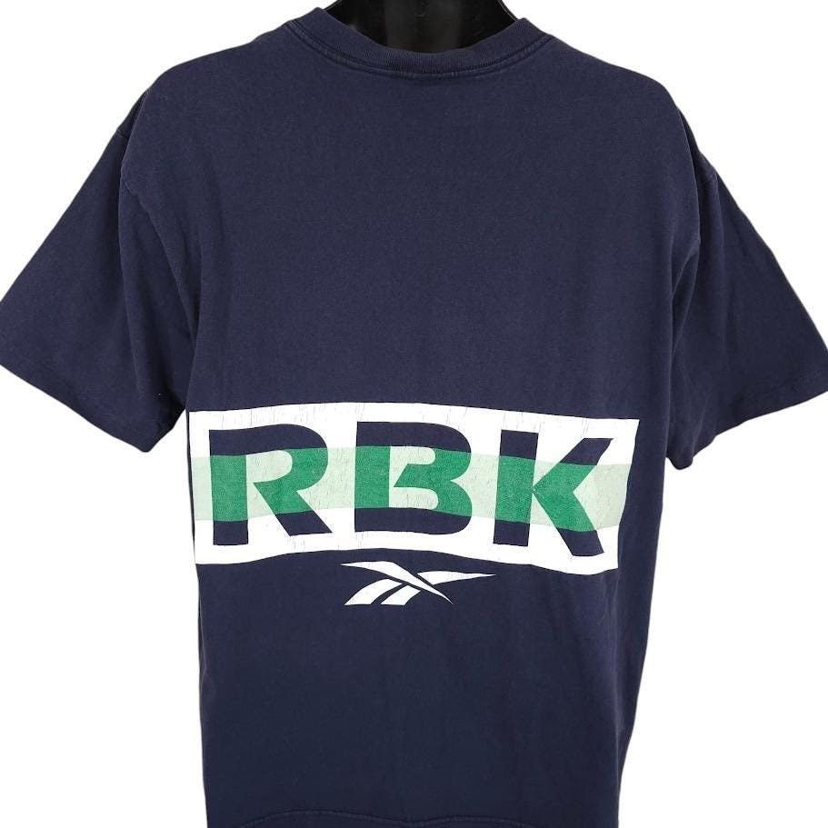 Vintage Vintage Reebok T Shirt Mens Size Large Blue 90s Mega Logo Size US L / EU 52-54 / 3 - 1 Thumbnail