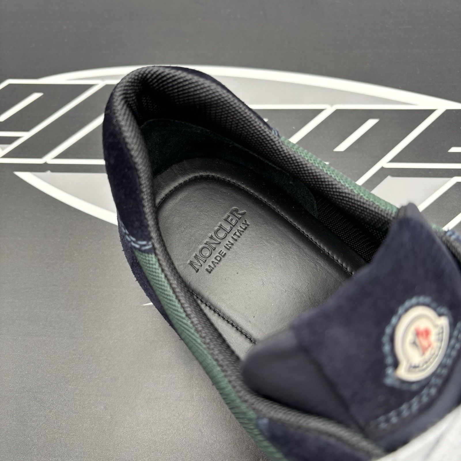 Moncler Moncler Montego Suede Trainer ' Navy, Green ' | SUPER CLEAN! Size US 11 / EU 44 - 16 Thumbnail