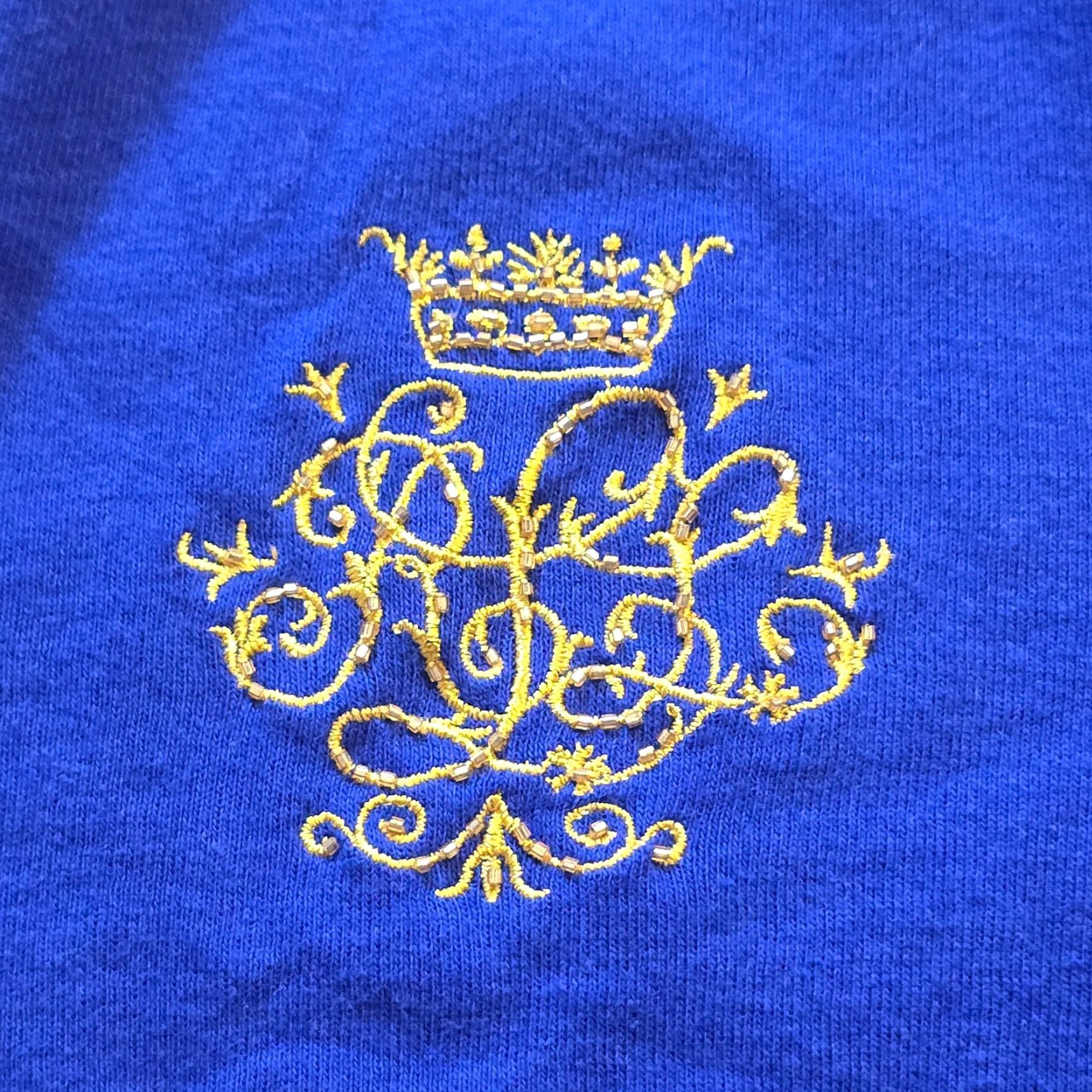 Ralph Lauren Lauren Ralph Lauren Top Womens S Blue Henley Embroidered Preppy Casual Size S / US 4 / IT 40 - 4 Thumbnail