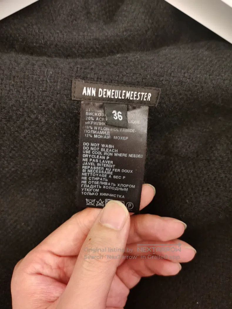 Ann Demeulemeester Ann Demeulemeester Size S wool cloak vest Size S / US 4 / IT 40 - 4 Thumbnail