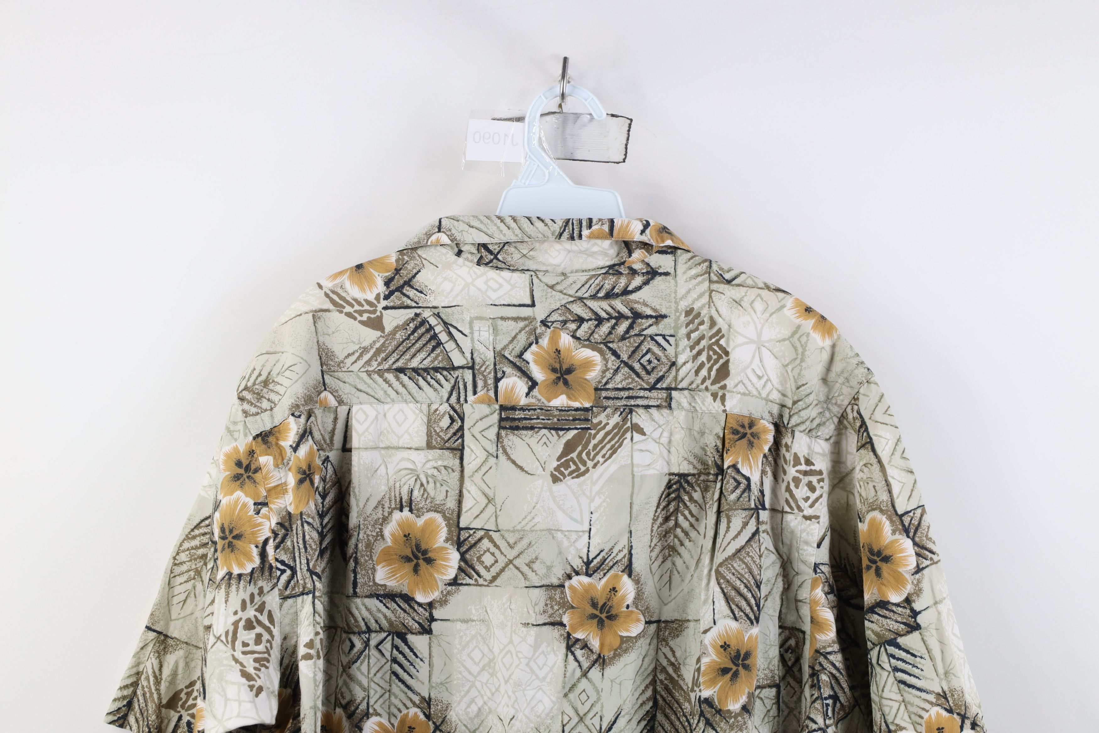 Nautica Vintage 90s Nautica Flower Camp Collar Hawaiian Button Shirt Size US M / EU 48-50 / 2 - 10 Thumbnail