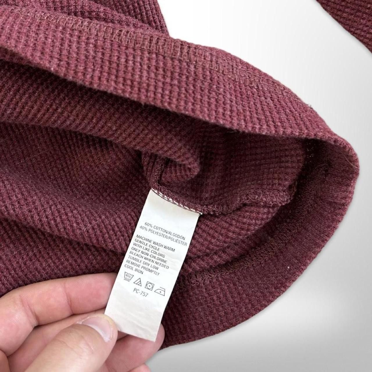 G.H. Bass & Co. Vintage G.H. Bass & Co Burgundy Long Sleeve Henley Size US XL / EU 56 / 4 - 5 Thumbnail