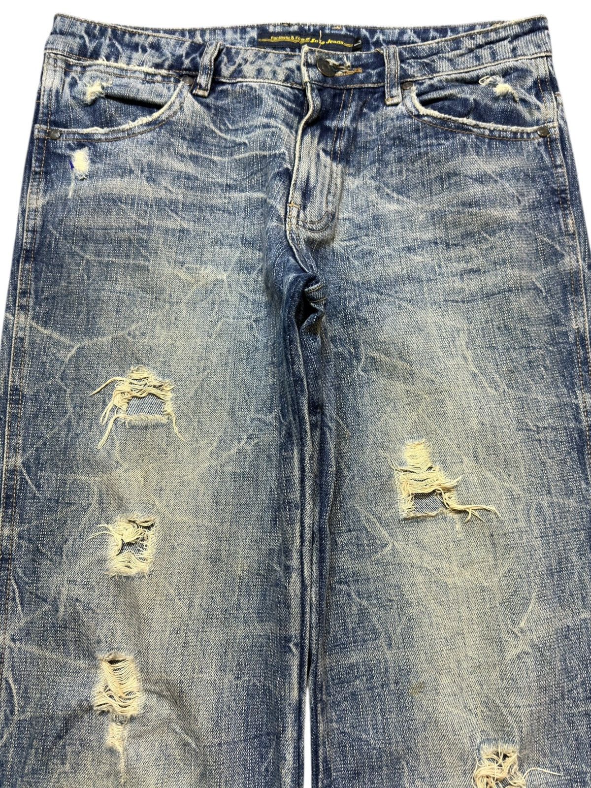 Tornado Mart Vintage Mystic Jeans Honeycomb Grunge Denim Size US 32 / EU 48 - 2 Thumbnail