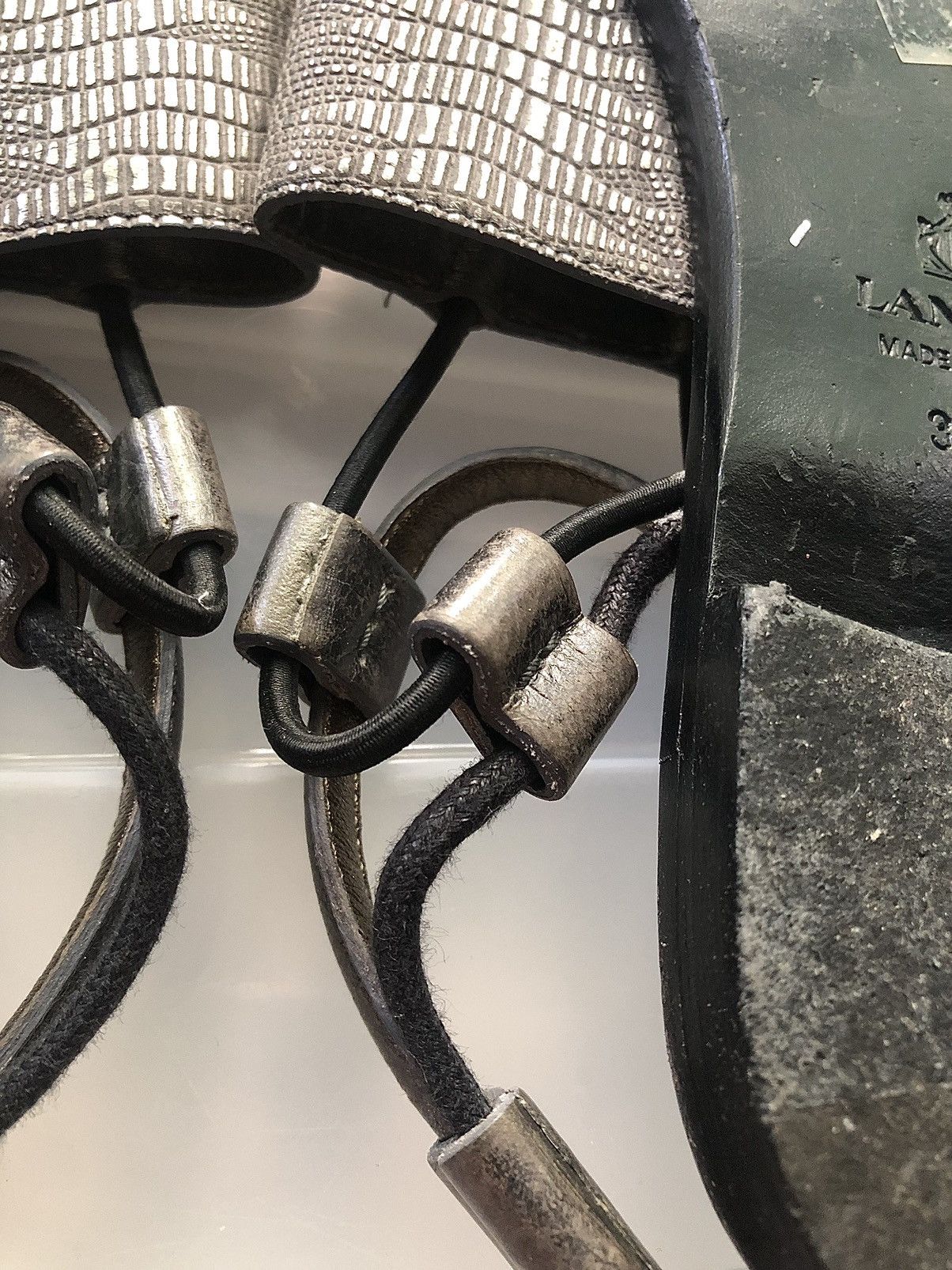 Lanvin Lanvin SS2011 Silver Leather Gladiator Sandals Size US 9.5 / IT 39.5 - 20 Thumbnail