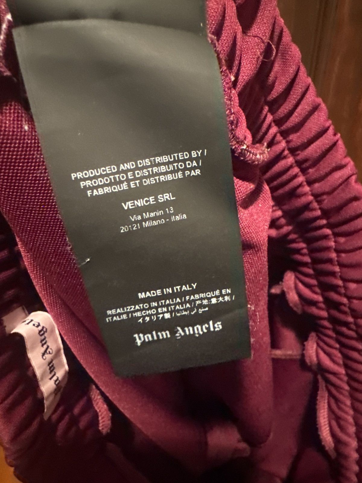 Palm Angels Palm Angels Maroon Track Pants Size US 36 / EU 52 - 7 Thumbnail