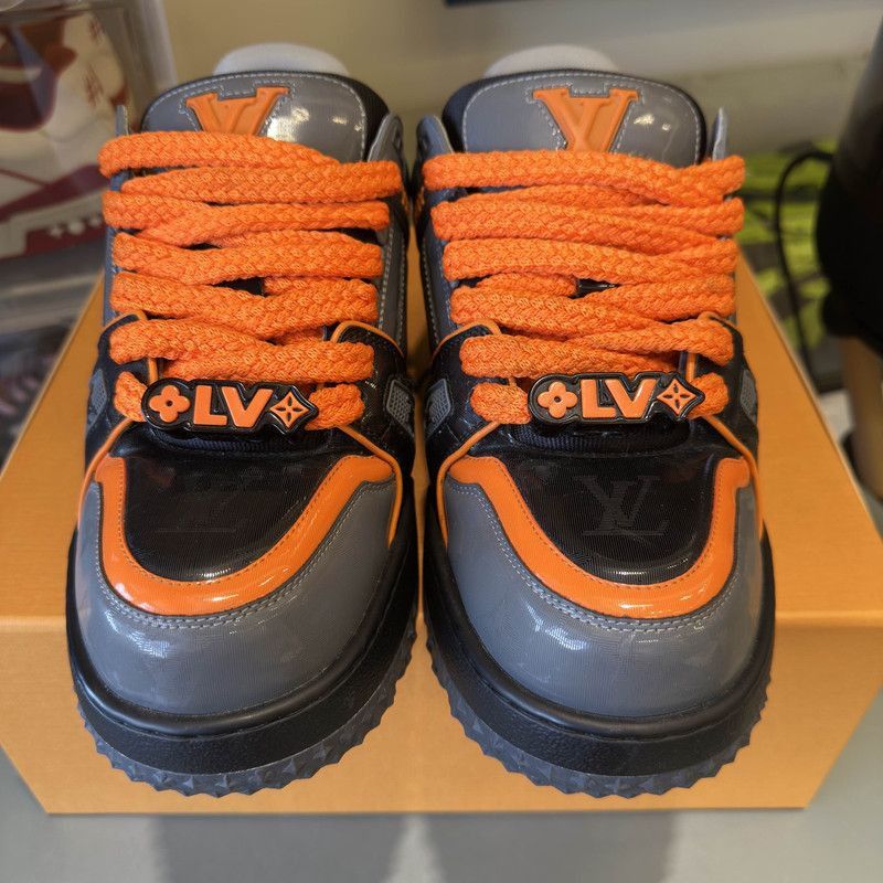 Louis Vuitton Louis Vuitton Trainer Maxi Sneakers in Gray Orange -2508 Size US 8 / EU 41 - 7 Thumbnail
