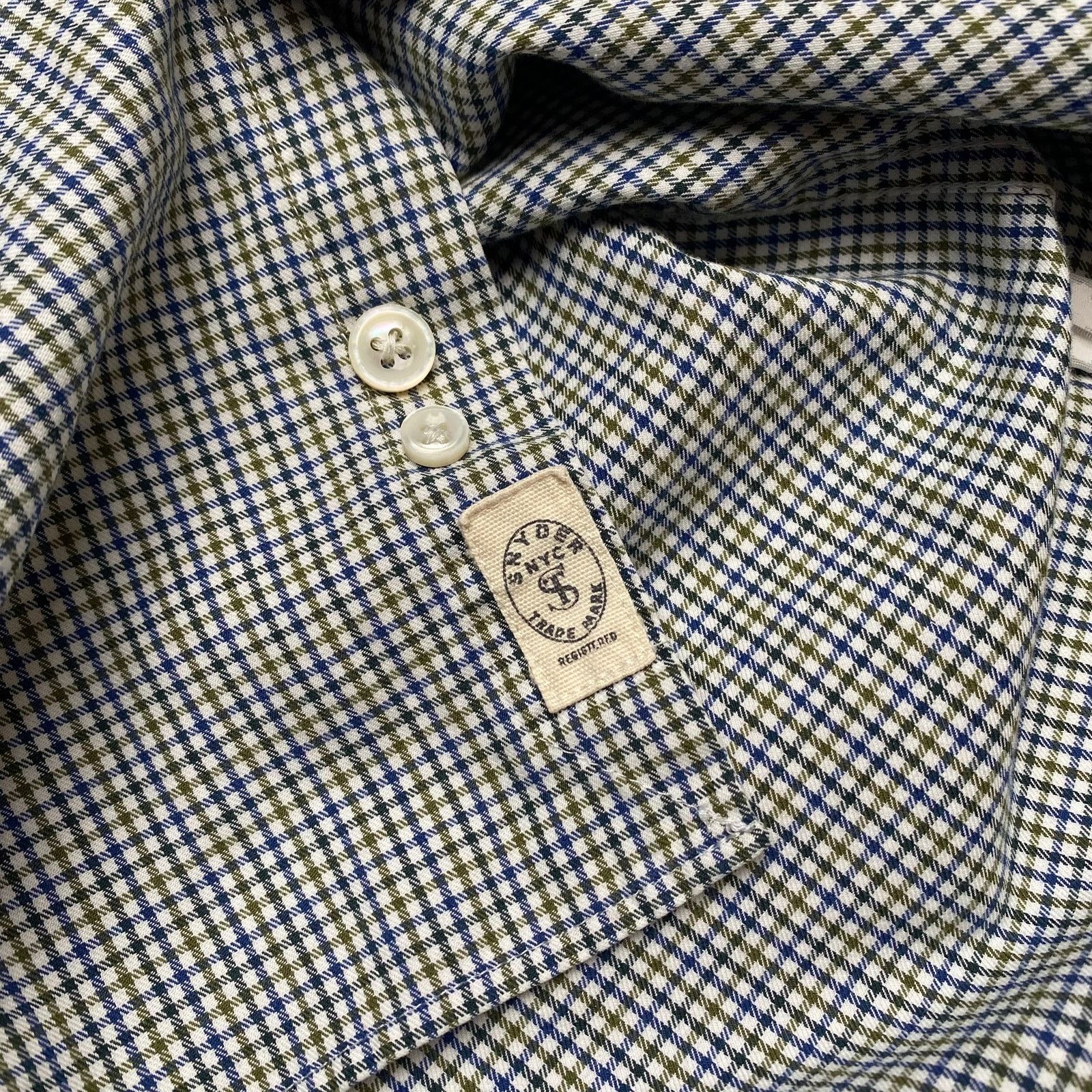 Todd Snyder Todd Snyder Gingham Check Button Up Shirt Men's 15.5 32/33 Size US M / EU 48-50 / 2 - 10 Thumbnail