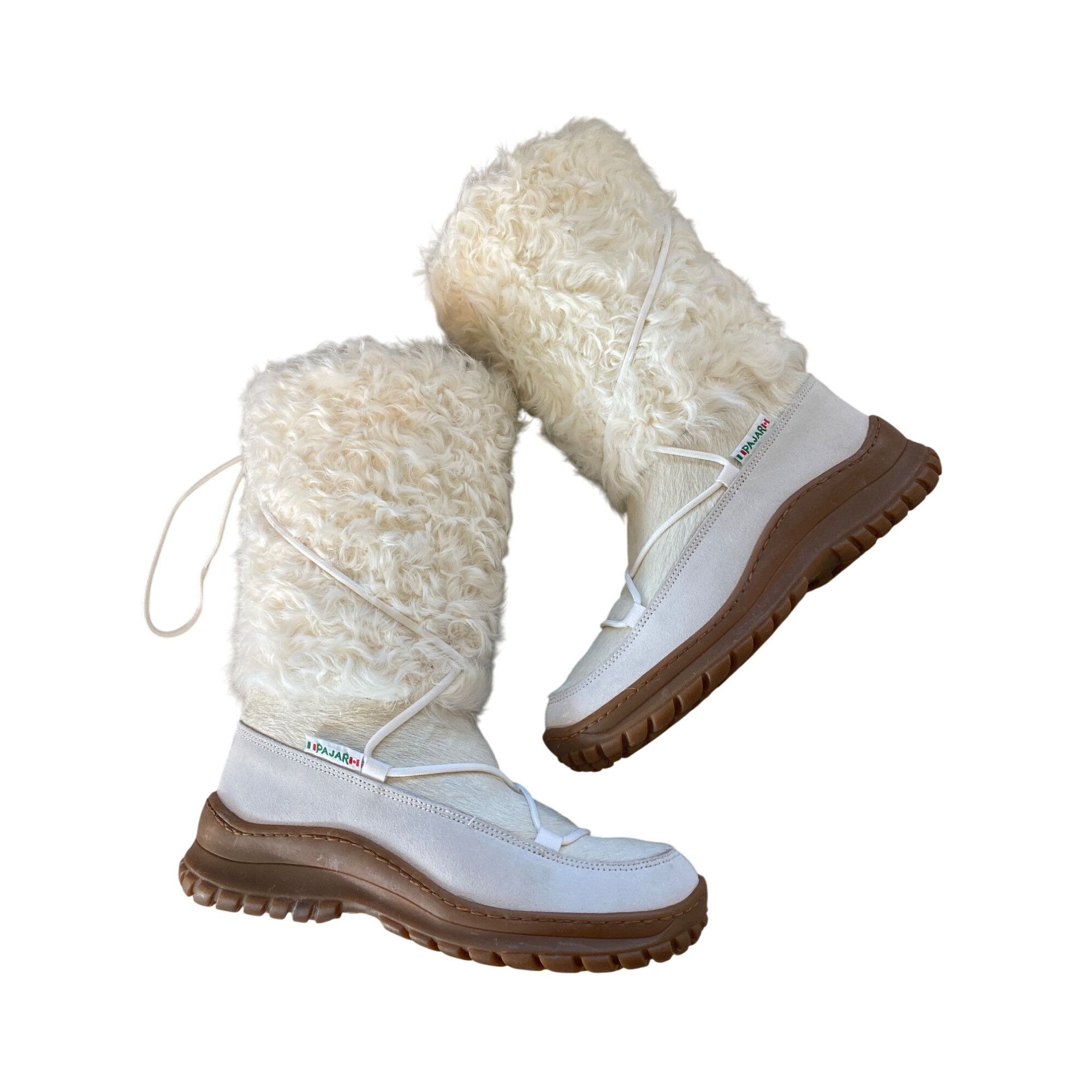 Pajar NWT PAJAR Italian Handcrafted Fur Ski Snow Boots 40 Off Whit Size US 10 / IT 40 - 6 Thumbnail
