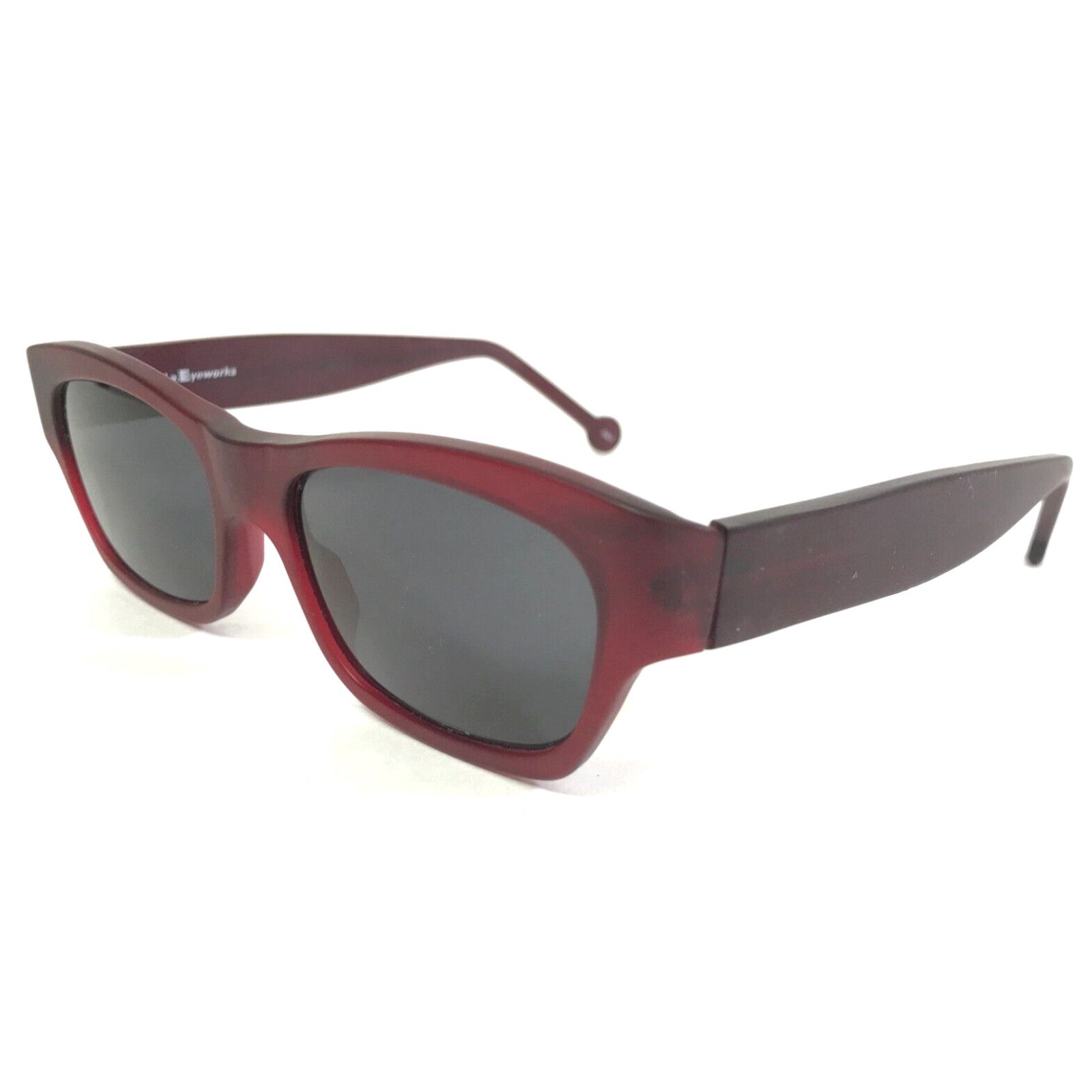 Frame Vintage la Eyeworks Sunglasses MILES Matte Red Rectangular Frames ...