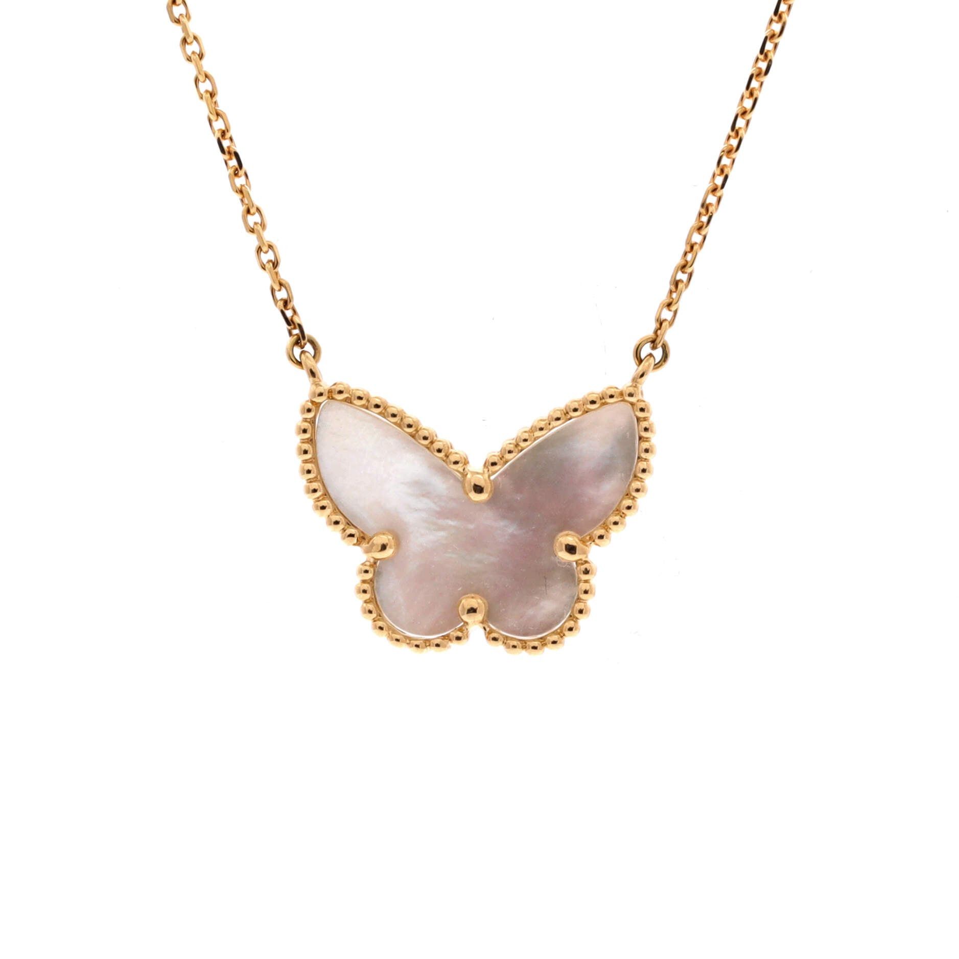 Lucky Alhambra Butterfly Pendant Necklace