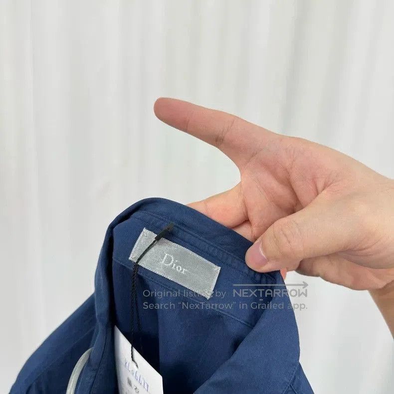 Dior Dior Embroidered CD Logo Blue Shirt. Size US M / EU 48-50 / 2 - 6 Thumbnail