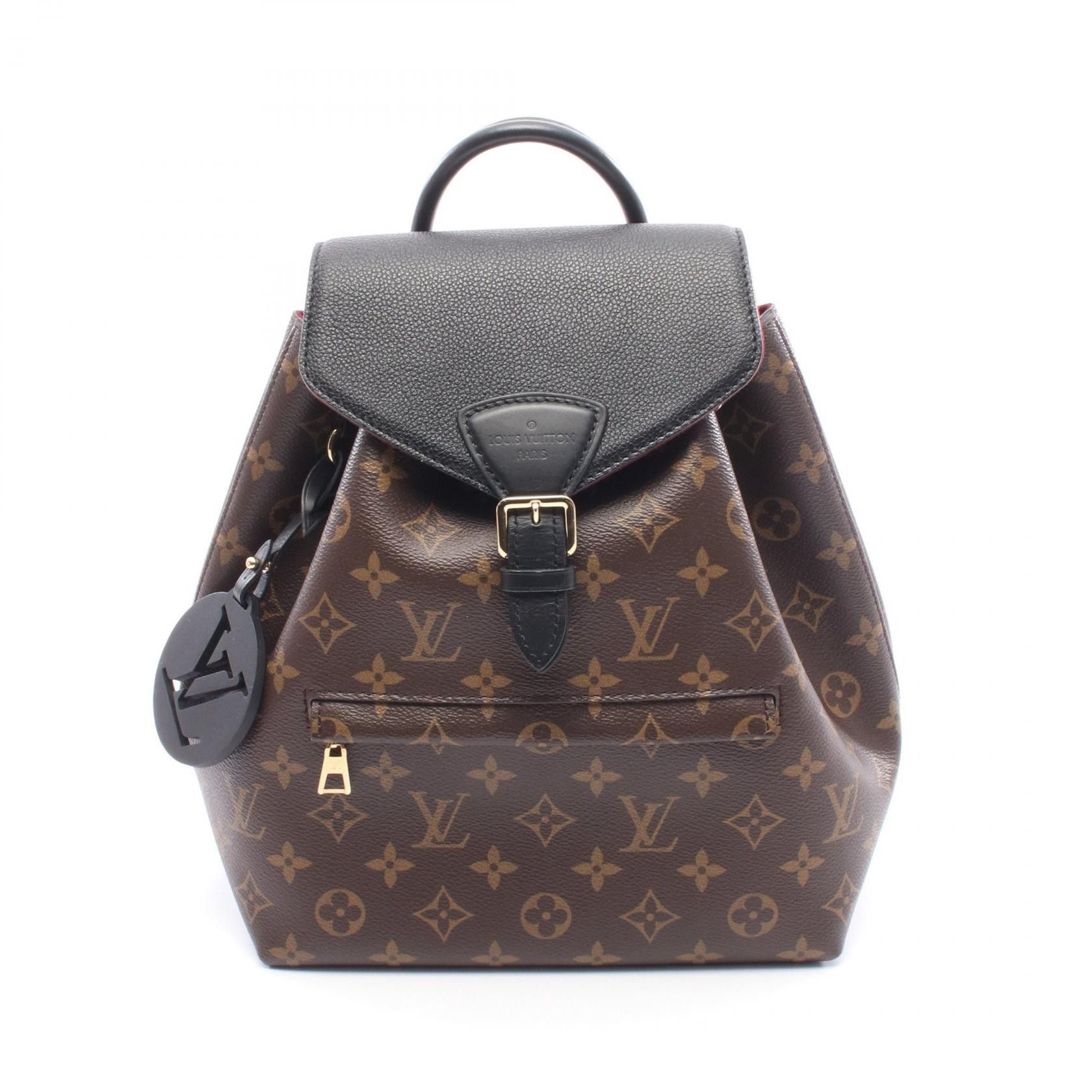 Louis Vuitton Louis Vuitton Louis Vuitton Montsouris NM PM Monogram Coated Canvas Backpack Textile Backpack M45515 DUTY FREE for USA Size ONE SIZE - 1 Thumbnail