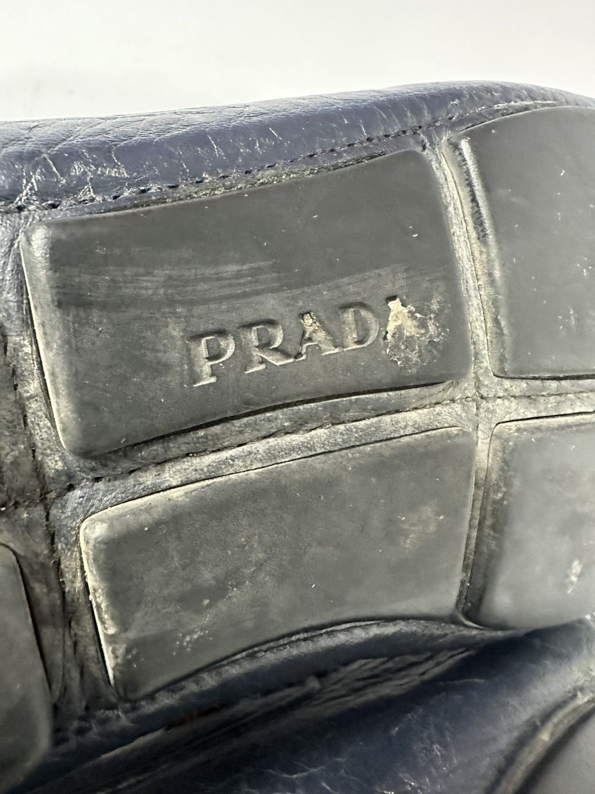 Prada Vintage Prada Pebbled Calfskin Leather Driving Loafers. Size US 9.5 / EU 42-43 - 16 Thumbnail