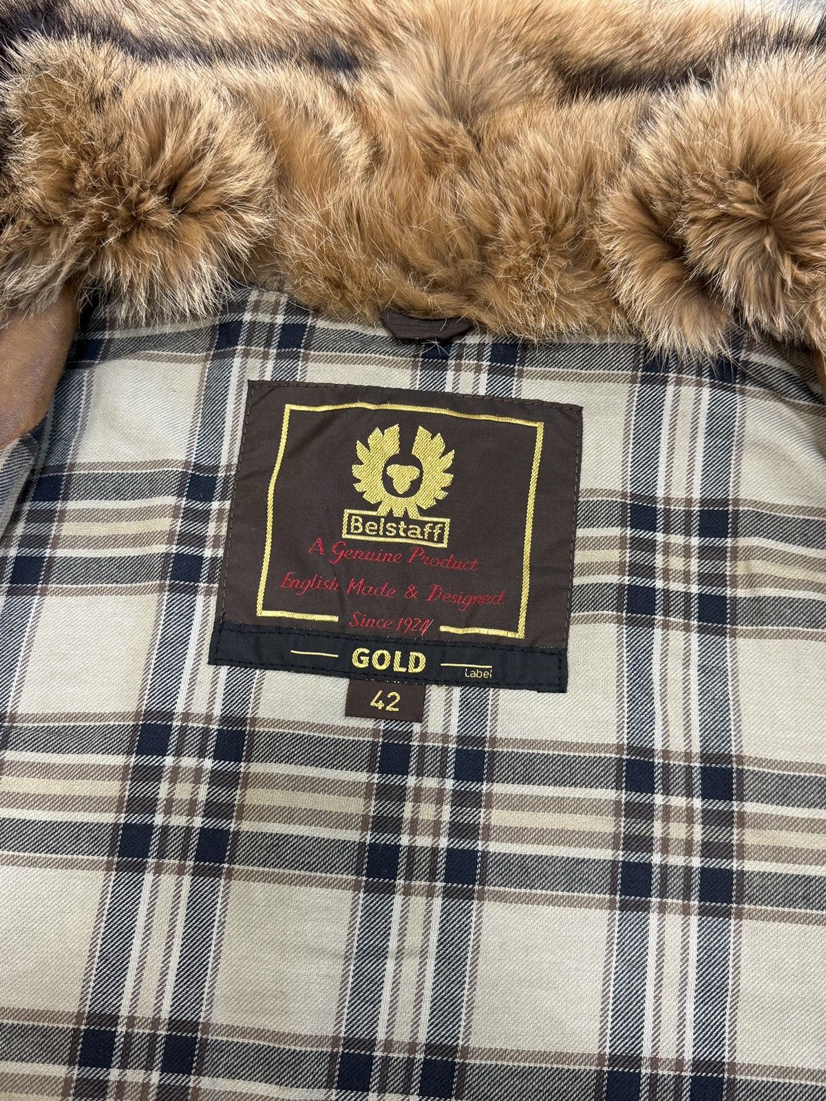 Belstaff Vintage Belstaff Real Leather With Real Fur Jacket Size M / US 6-8 / IT 42-44 - 8 Thumbnail