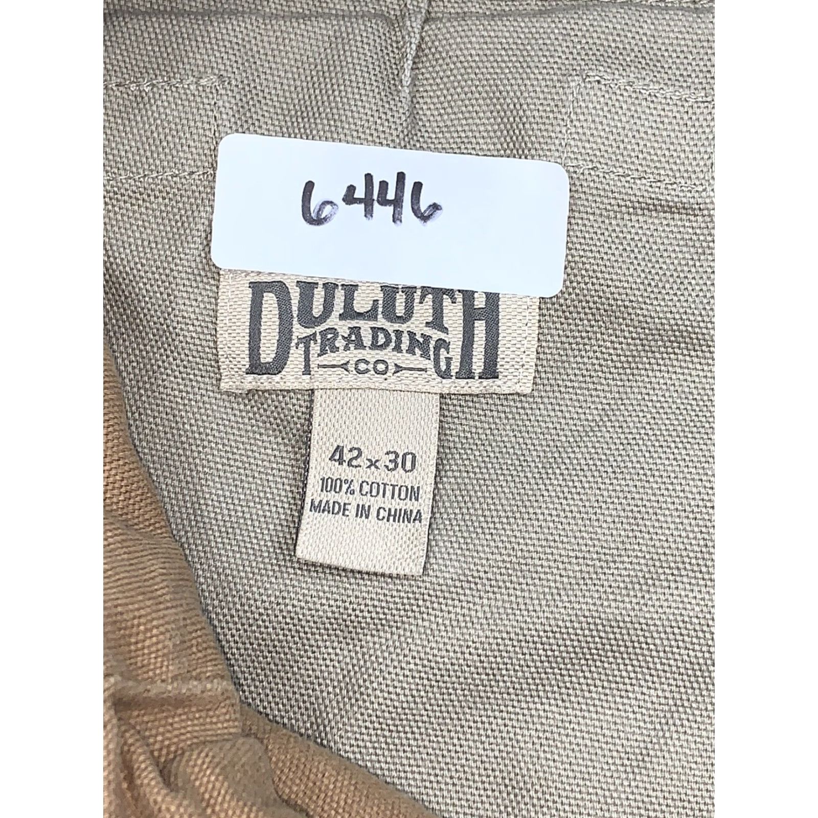 CO Duluth Cargo Jeans Beige 42x30 Regular Straight Mens Cotton Canvas 6446 Size US 42 / EU 58 - 5 Thumbnail
