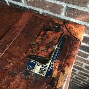 Handmade ANTIQUE 1920s LEATHER TRUNK SUITCASE BESPOKE R$8598 Size ONE SIZE - 14 Thumbnail