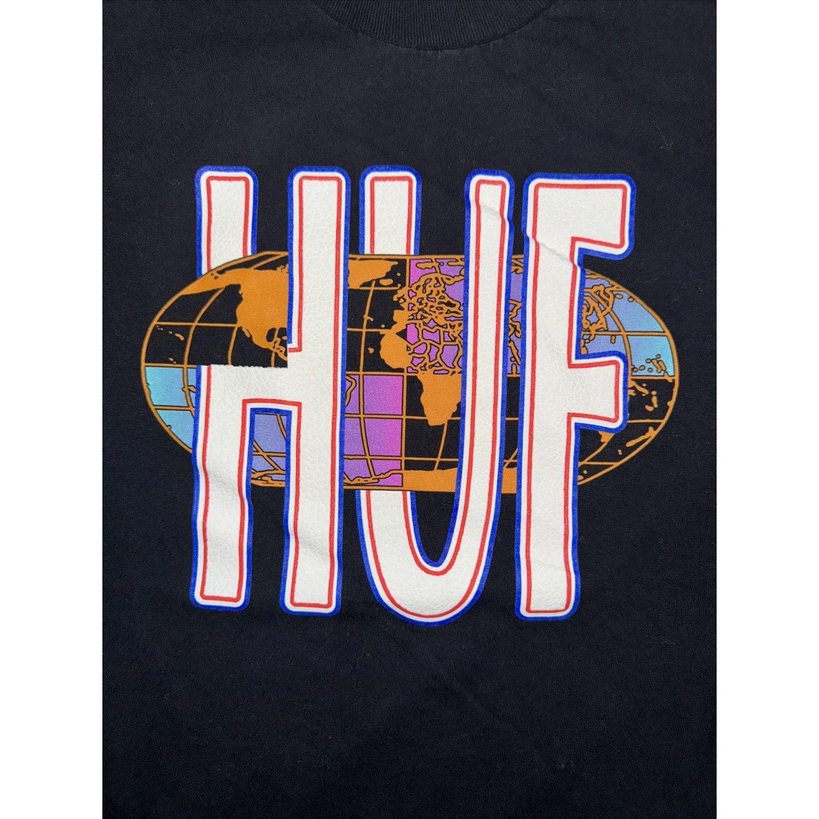 Huf HUF Skateboarding World Graphic T-Shirt L 21x28 Streetwear Size US L / EU 52-54 / 3 - 2 Thumbnail