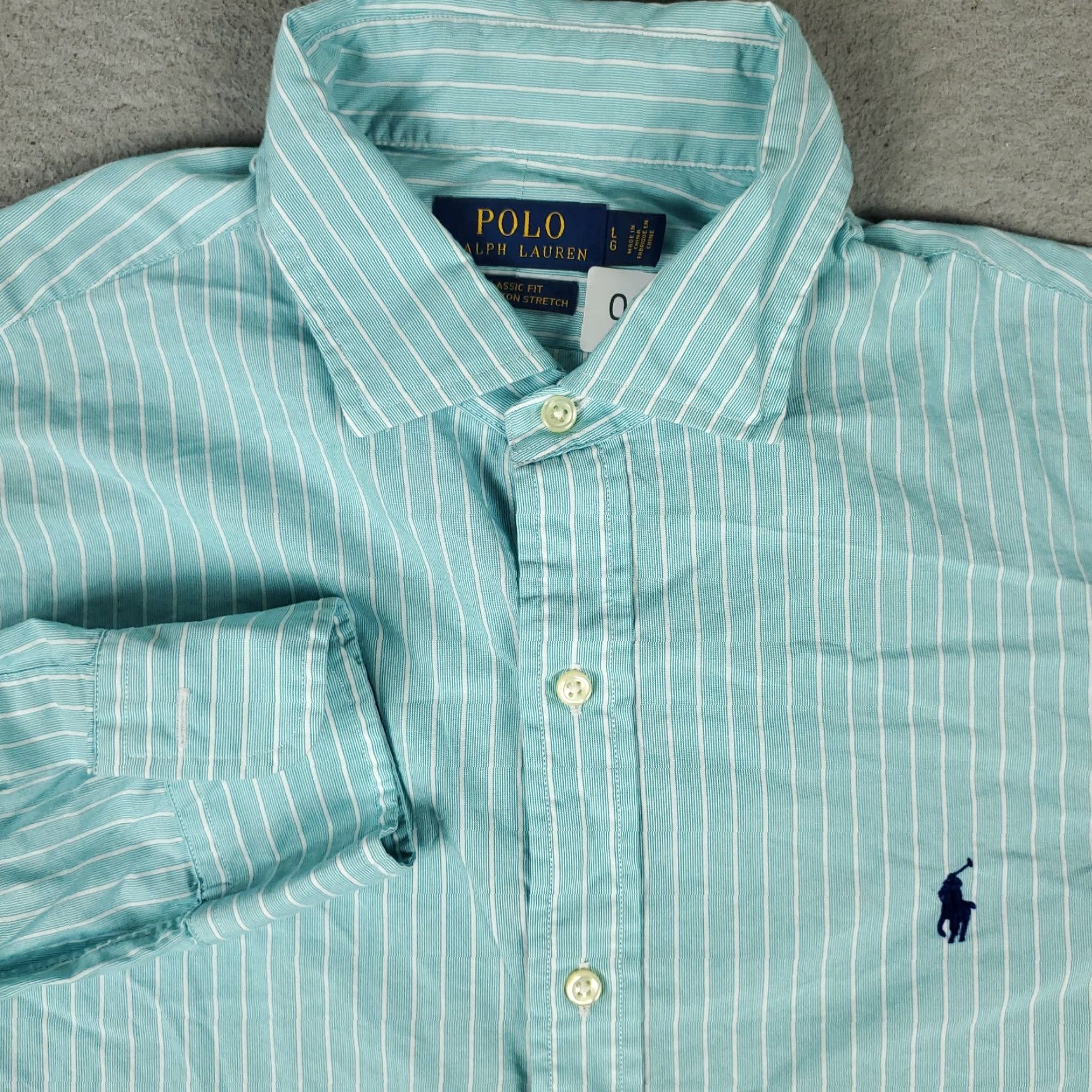 Ralph Lauren Ralph Lauren Shirt Mens Large Blue Striped Classic Fit Button Up Long Sleeve Size US L / EU 52-54 / 3 - 2 Thumbnail