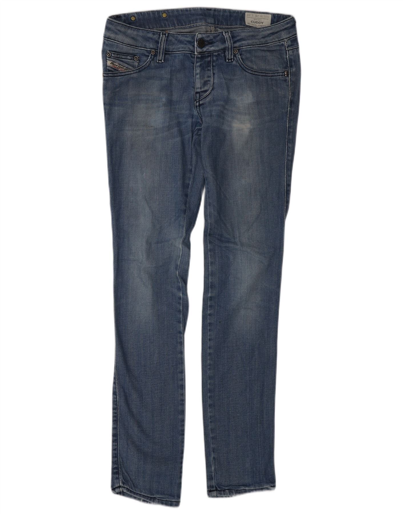 Diesel Womens Cuddy Slim Jeans W28 L34 Blue Cotton Size 42" / US 20 - 1 Thumbnail