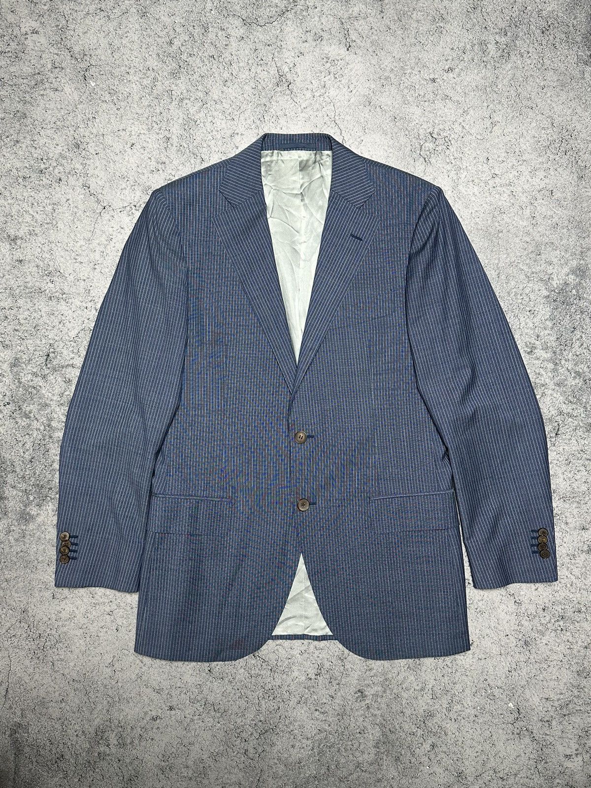 Suitsupply Suitsupply Guabello Wool Mohair Striped Blazer Jacket Size 40R - 1 Thumbnail