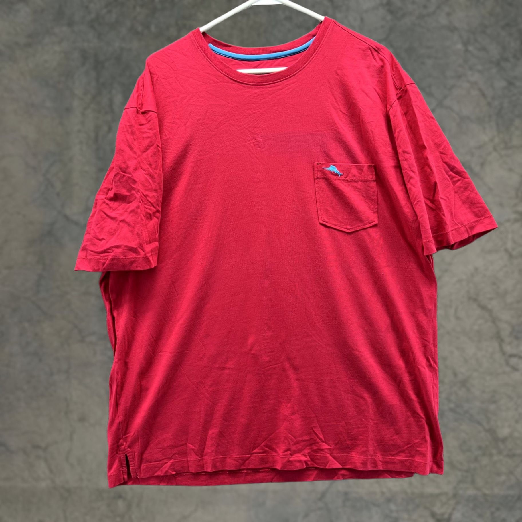 Tommy Bahama Tommy Bahama Shirt Mens XL Red Pima Cotton Relax Pocket Tee Crewneck Tagless Size US XL / EU 56 / 4 - 1 Thumbnail