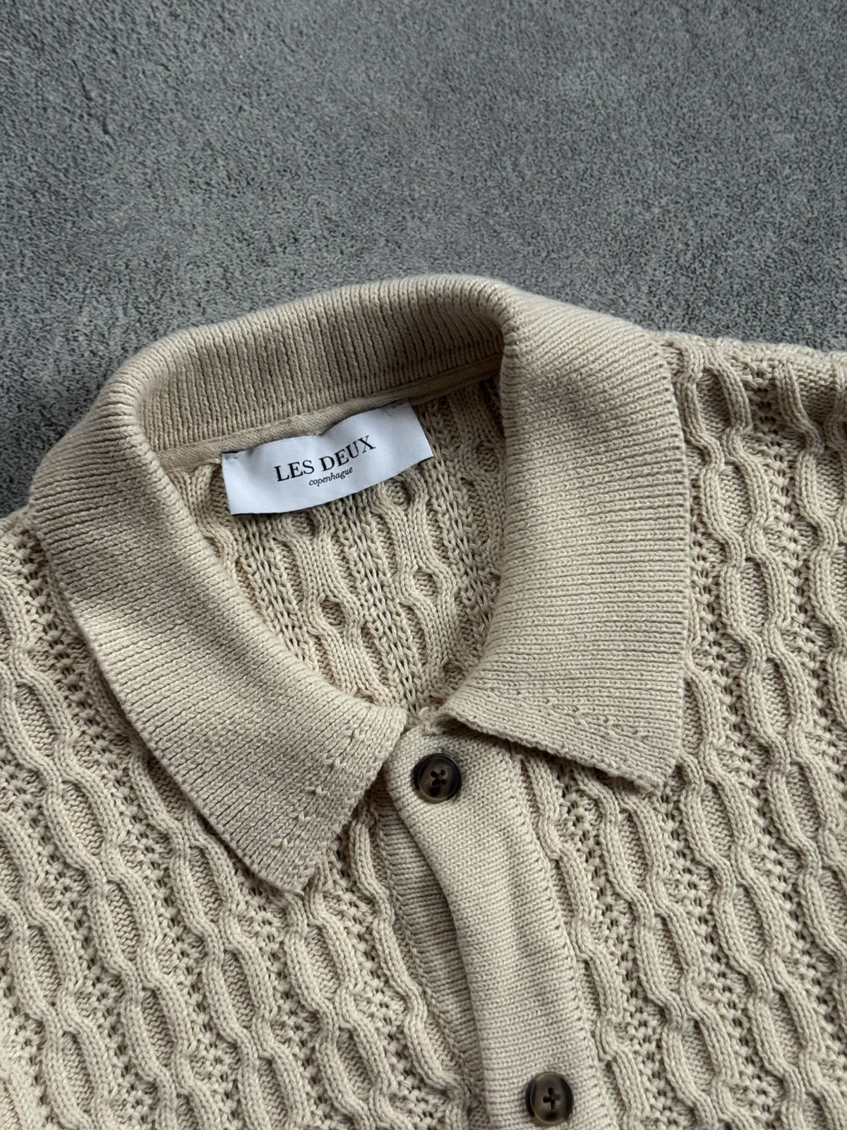 Les Deux Les Deux Garrett knitwear shirt button up polo knit jumper Size US M / EU 48-50 / 2 - 8 Thumbnail