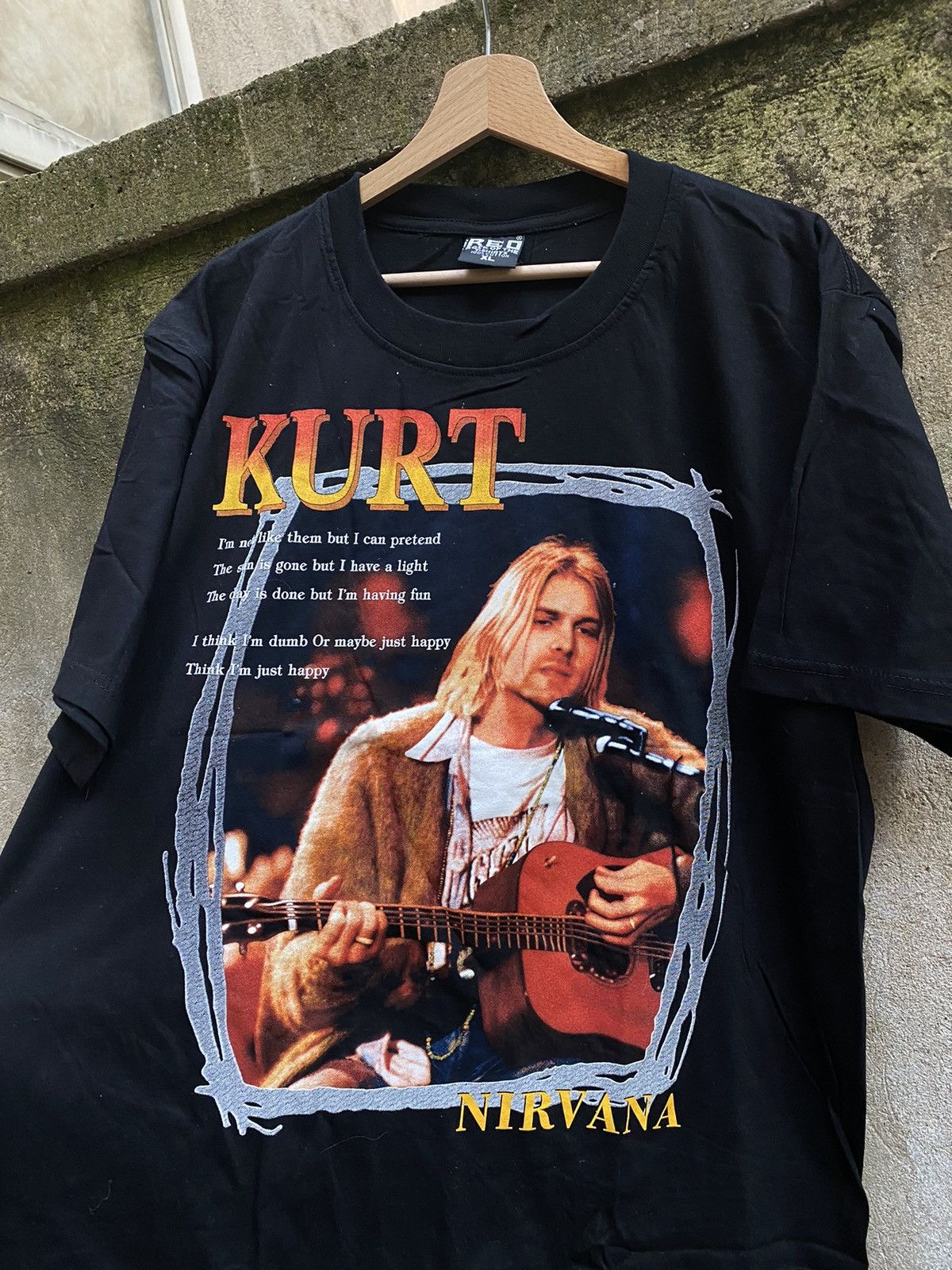 Nirvana × Vintage Vintage Kurt Cobain I’m Not Like Them T-Shirt Size US XL / EU 56 / 4 - 3 Thumbnail