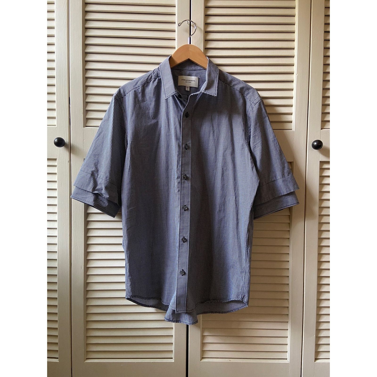 Public School Public School New York Double Sleeve SS Button Dress Shirt L Size US L / EU 52-54 / 3 - 1 Thumbnail