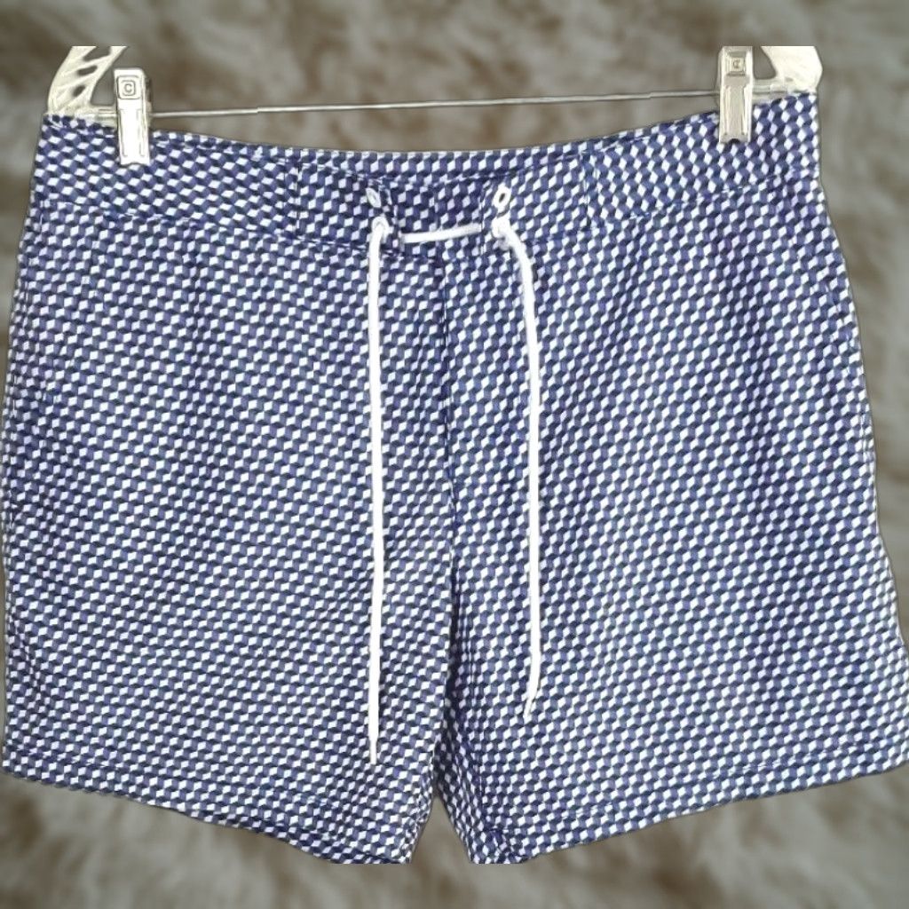 Club Monaco VINTAGE Women's Club Monaco Swimming Beach Shorts Blue Side Pocket Sz 31 Size 24" / US 00 / IT 34 - 1 Thumbnail