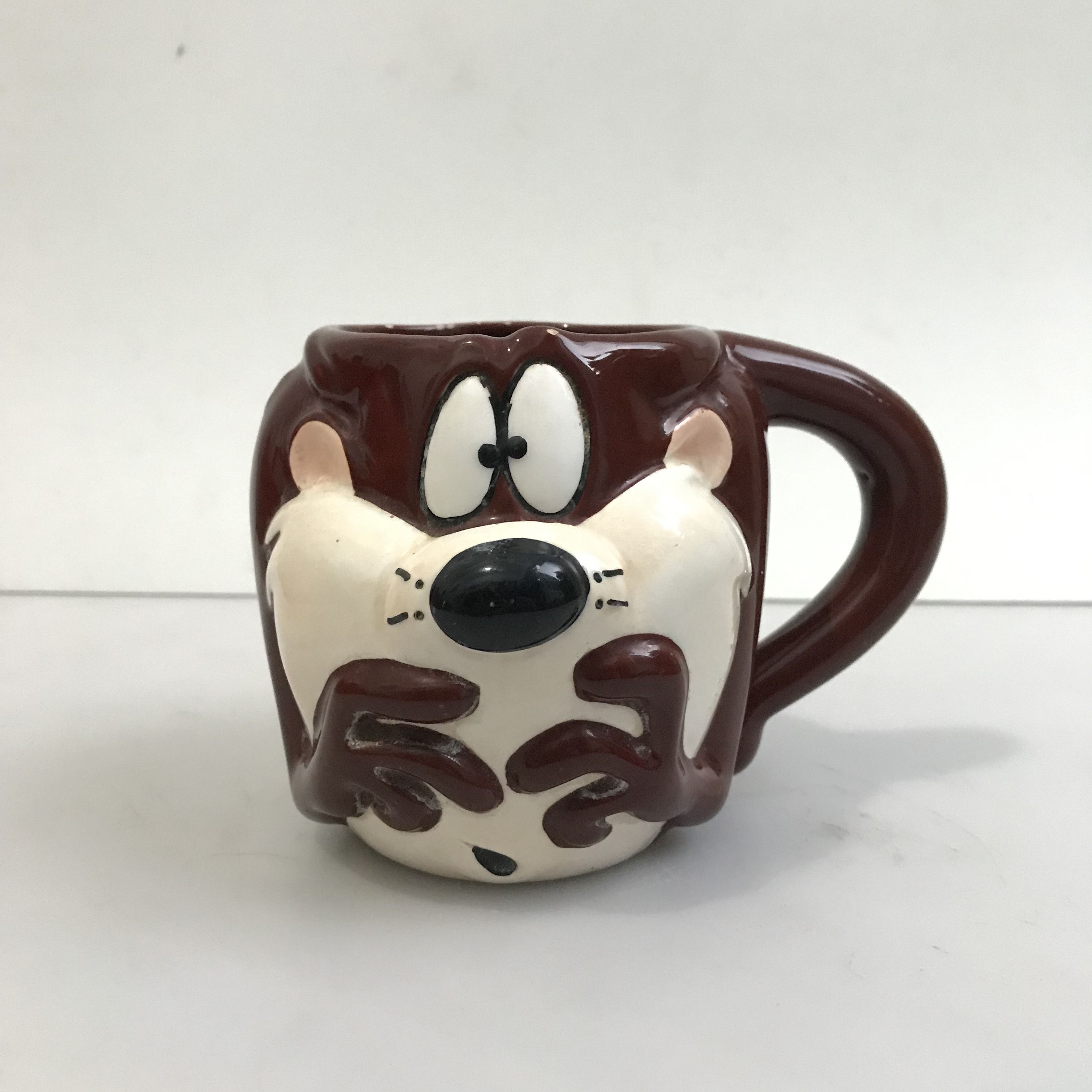 Vintage Vintage Looney Tunes Taz Face Ceramic 3D Sculpted Mug Vintag Size ONE SIZE - 2 Thumbnail
