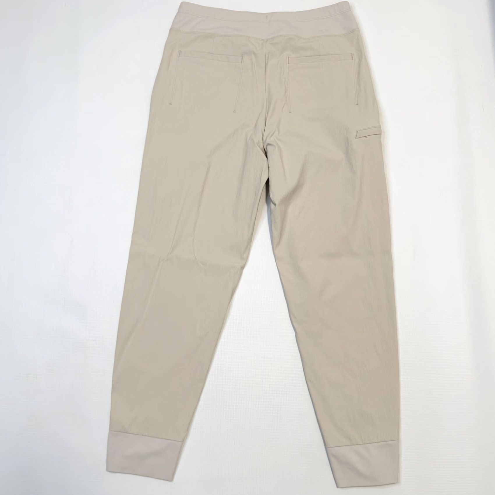 Athleta VINTAGE Athleta Pants Womens 8 Khaki Beige Venice Jogger Stretch Pockets Tapered Travel Size 30" / US 8 / IT 44 - 4 Thumbnail