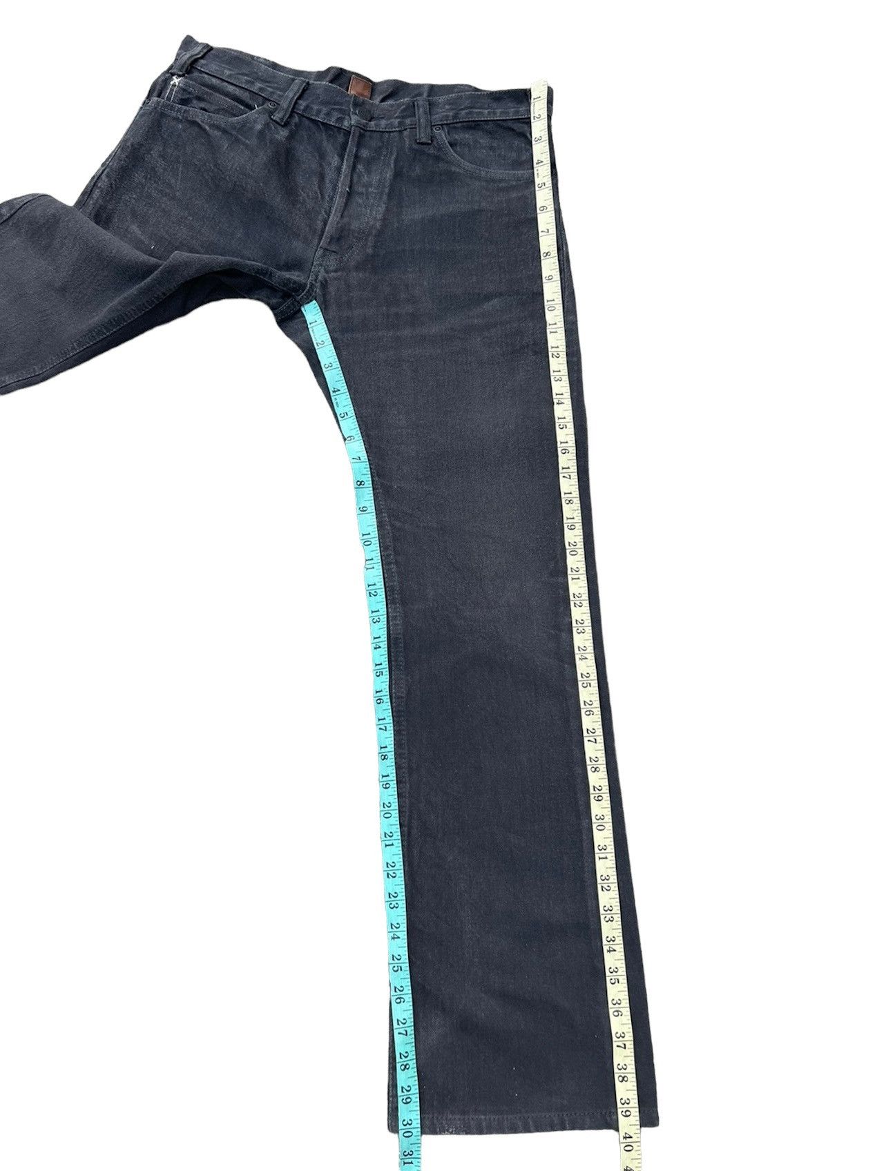 Vintage Vintage GERUGA Japan Sun Faded Black Denim Jeans Size US 31 - 5 Thumbnail