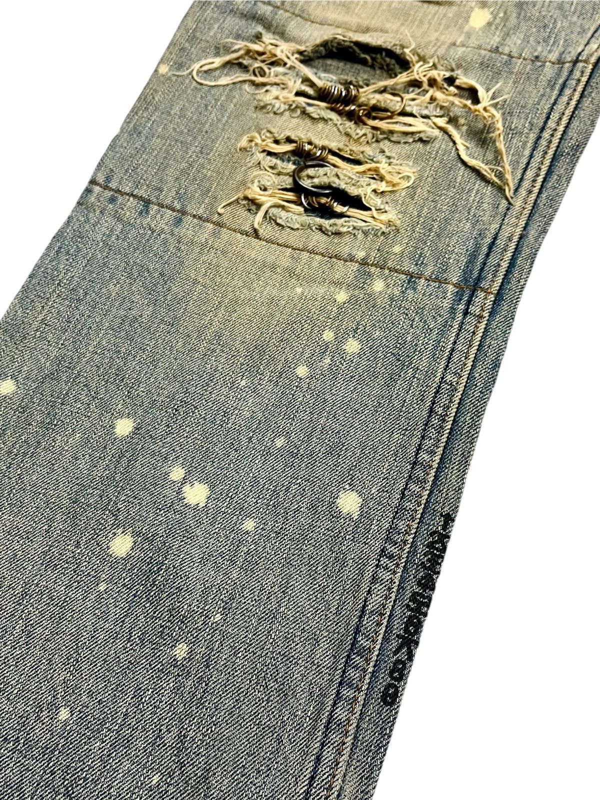 If Six Was Nine If Six Was Nine - Mud Max Pierced Denim Pants Size US 33 - 5 Thumbnail