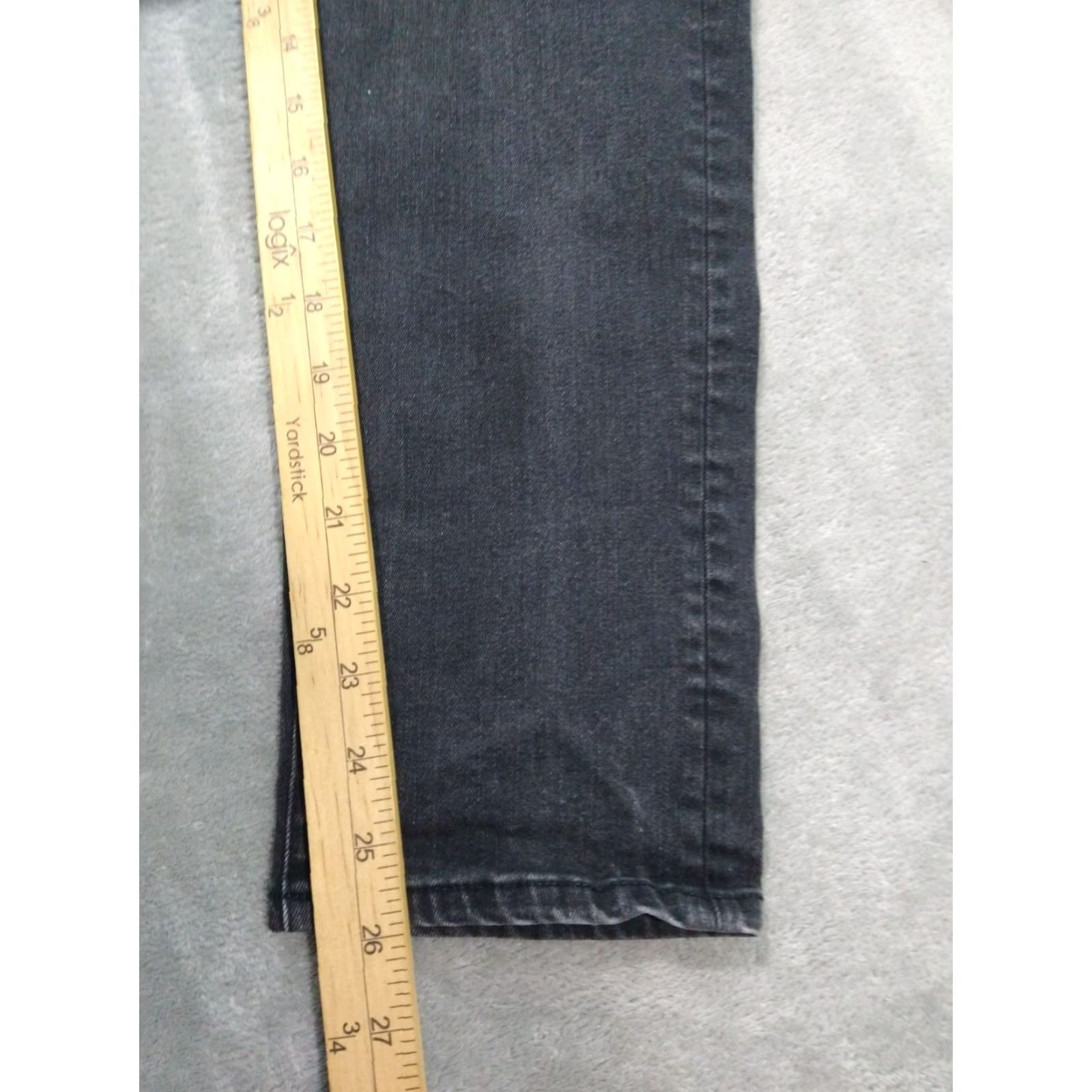 Uniqlo Uniqlo Jeans Womens 27 Black Denim Skinny Straight High Rise Stretch Dark Wash Size 27" / US 4 / IT 40 - 5 Thumbnail
