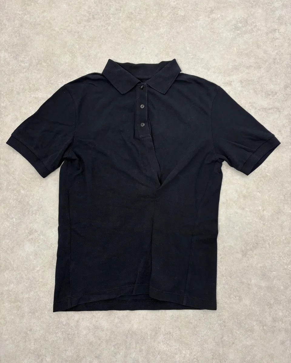 Dries Van Noten Dries Van Noten Navy Polo Shirt Size US S / EU 44-46 / 1 - 1 Thumbnail